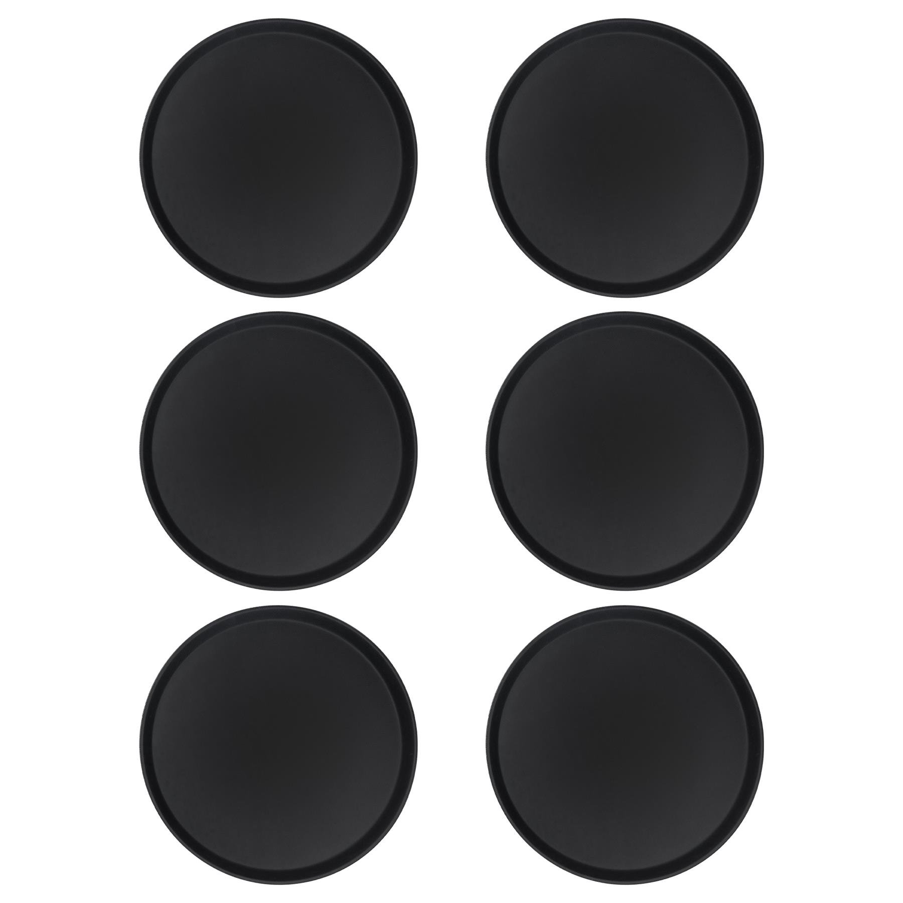 Argon Tableware Pack of 6 Round Non-Slip Serving Trays - 46cm