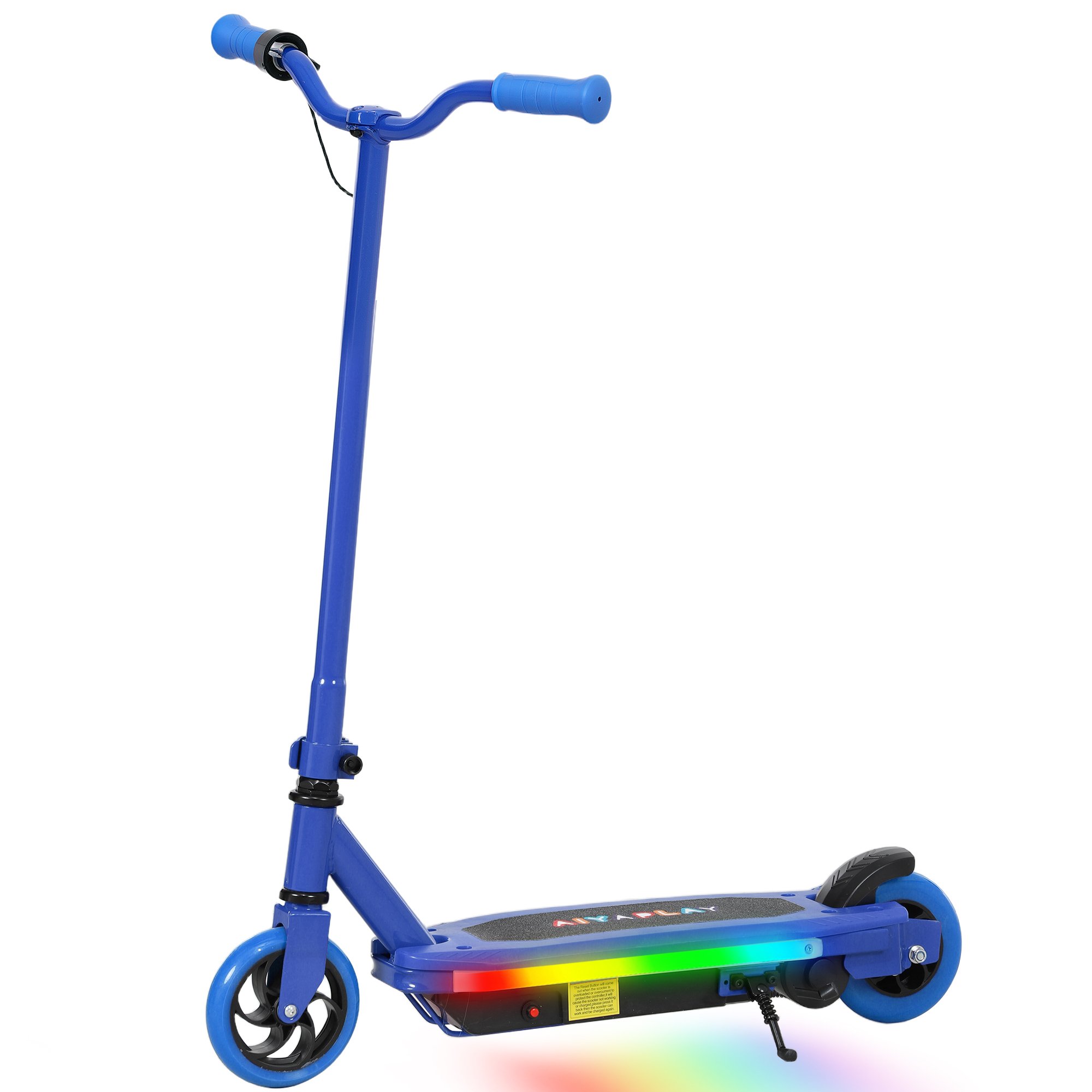 AIYAPLAY 6 to 14 Years 8km Range Light Electric Brake Electric Scooter – Blue
