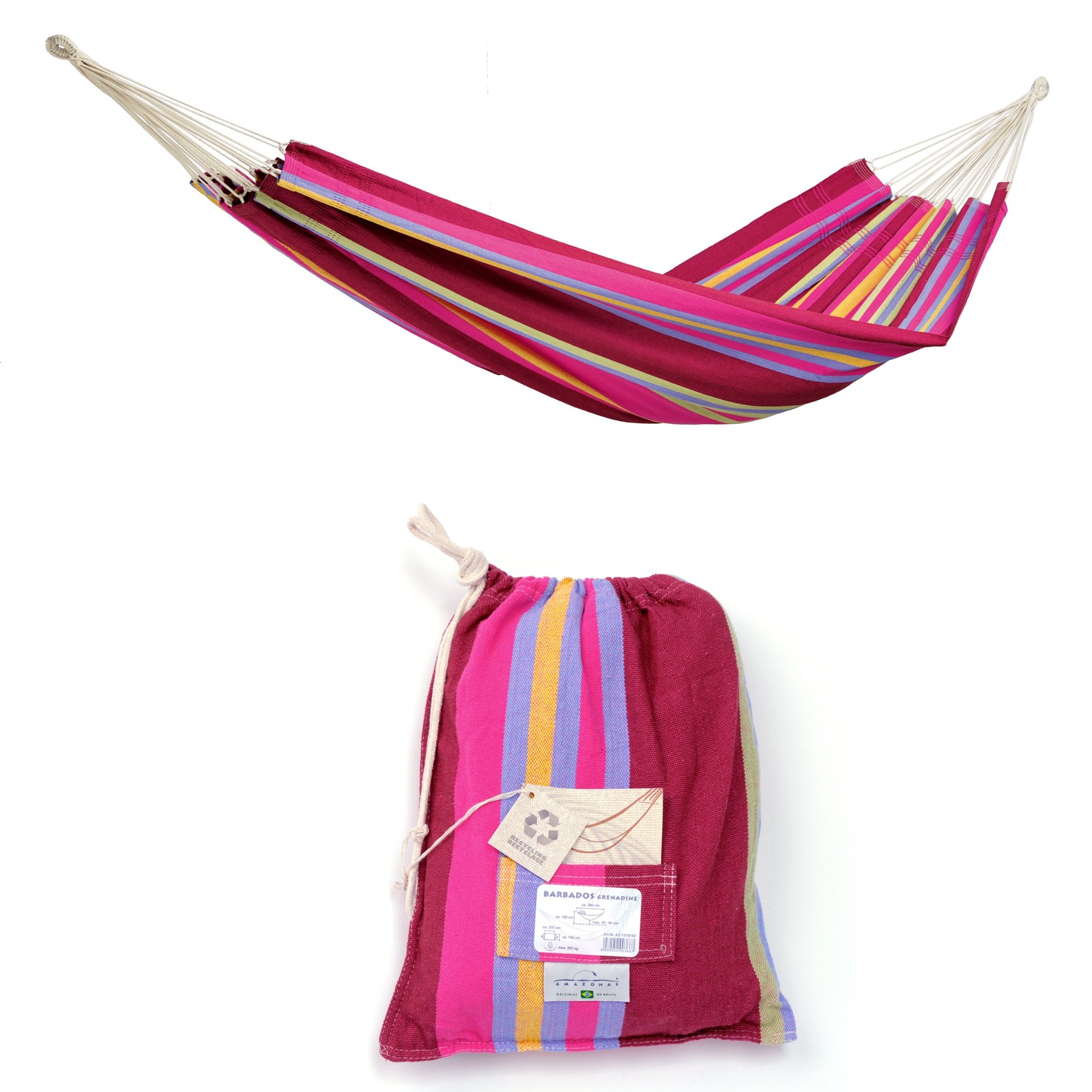 Amazonas Barbados Double Brazilian Cotton Hammock – Grenadine