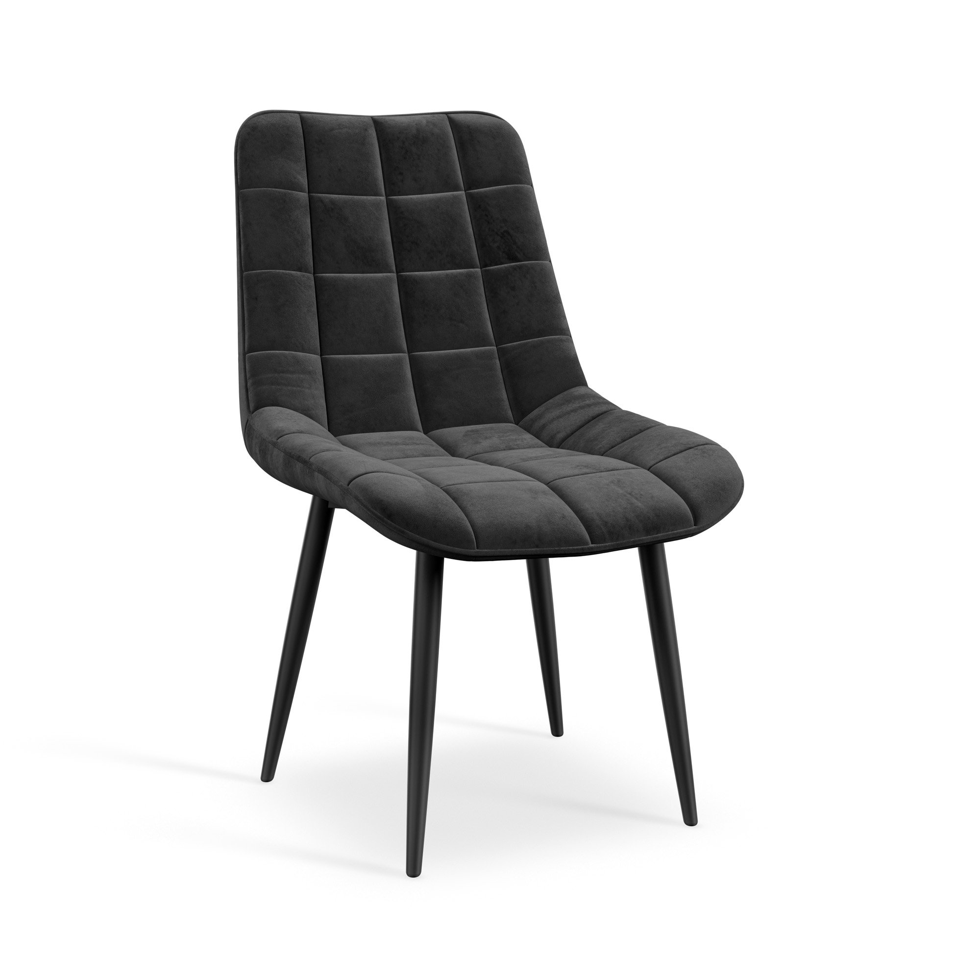 Furniture Online Nova Set Of 6 Velvet Dining Chair – Black