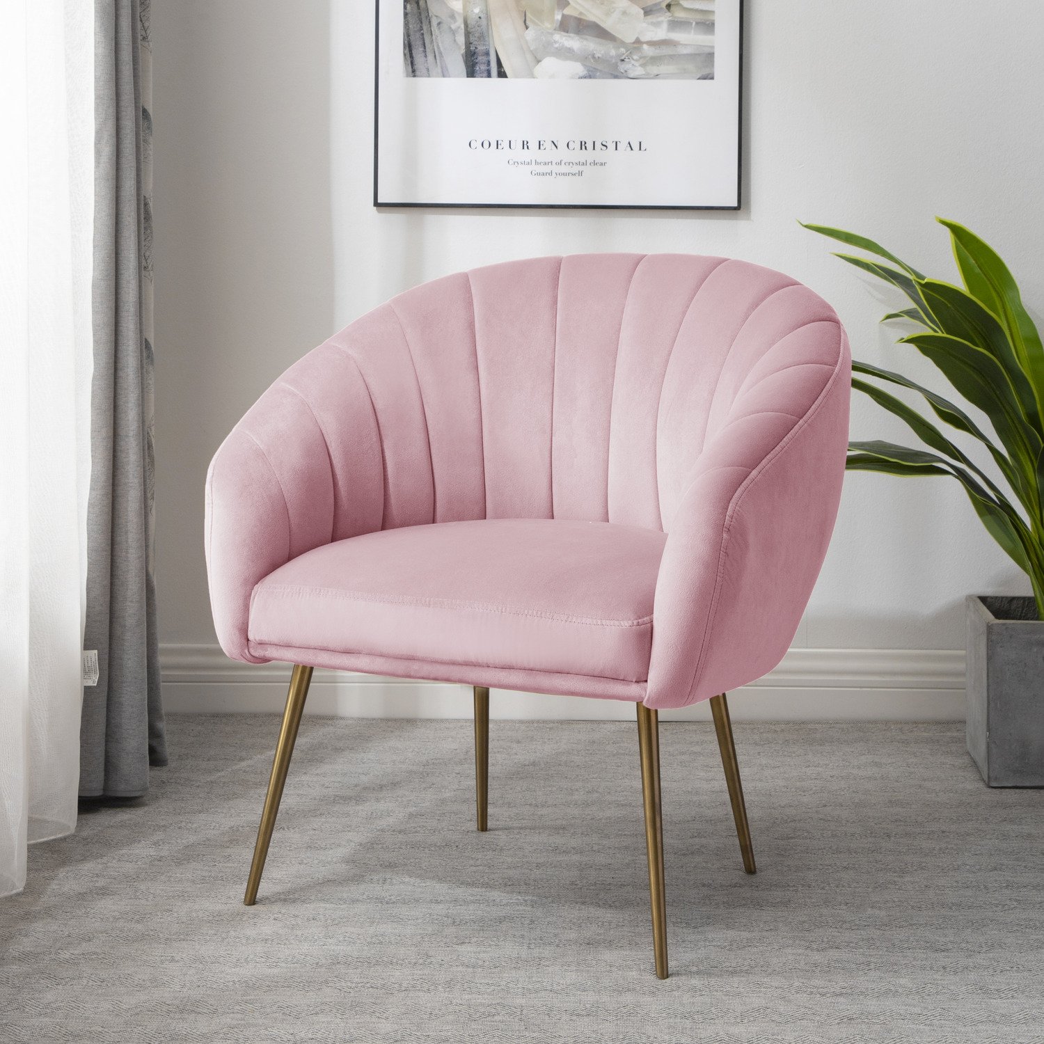 Artemis Home Helena Accent Chair - Pink