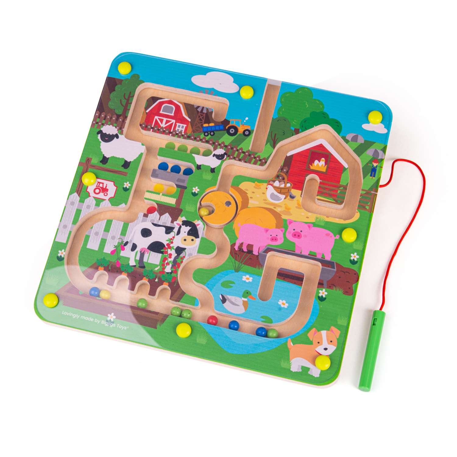 Bigjigs Toys Farmyard Maze Puzzle - 3 Years +