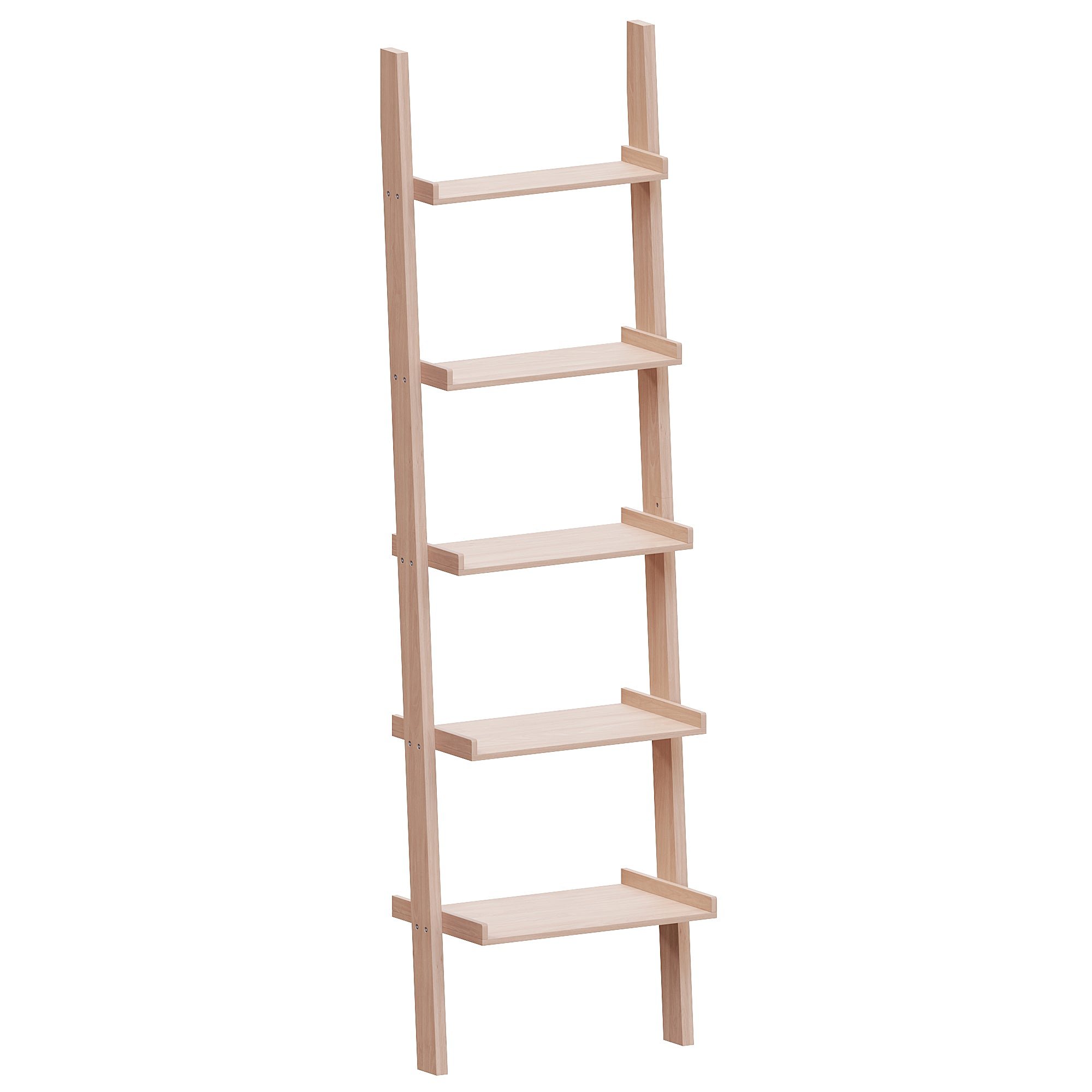 Vida Designs York 5 Tier Ladder Bookcase - Pine