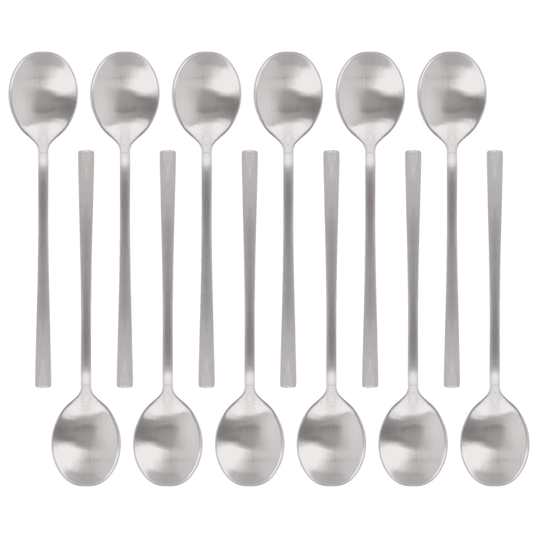 Argon Tableware Stainless Steel Teaspoons - Silver - Pack of 12