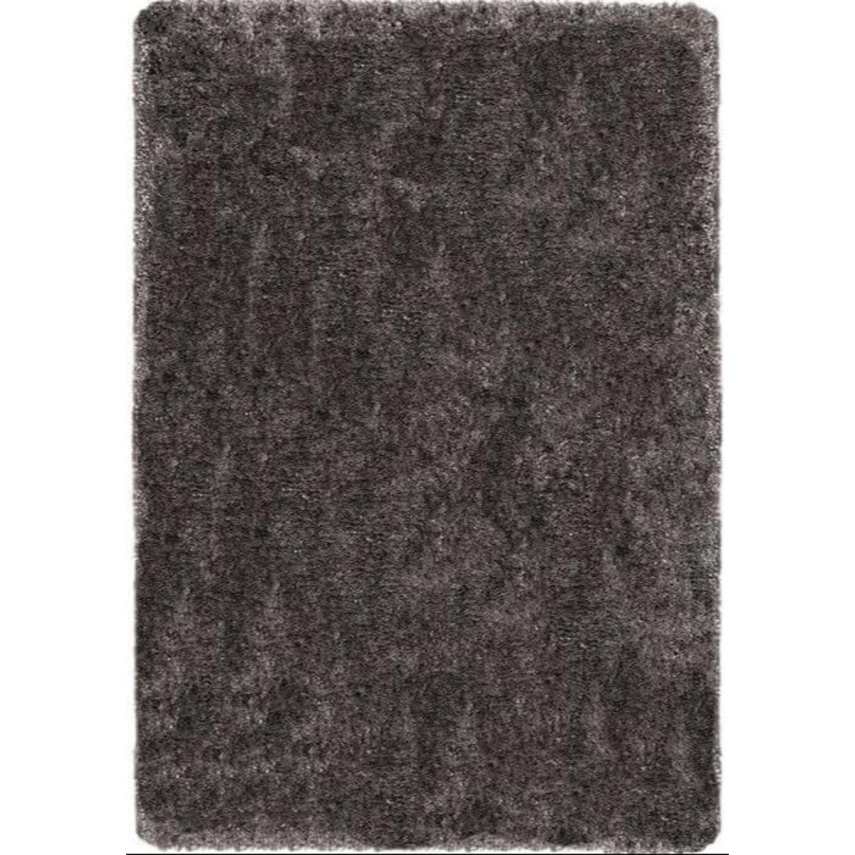 The Rugs Dark Grey Plain Shaggy Rug - 120 x 170cm