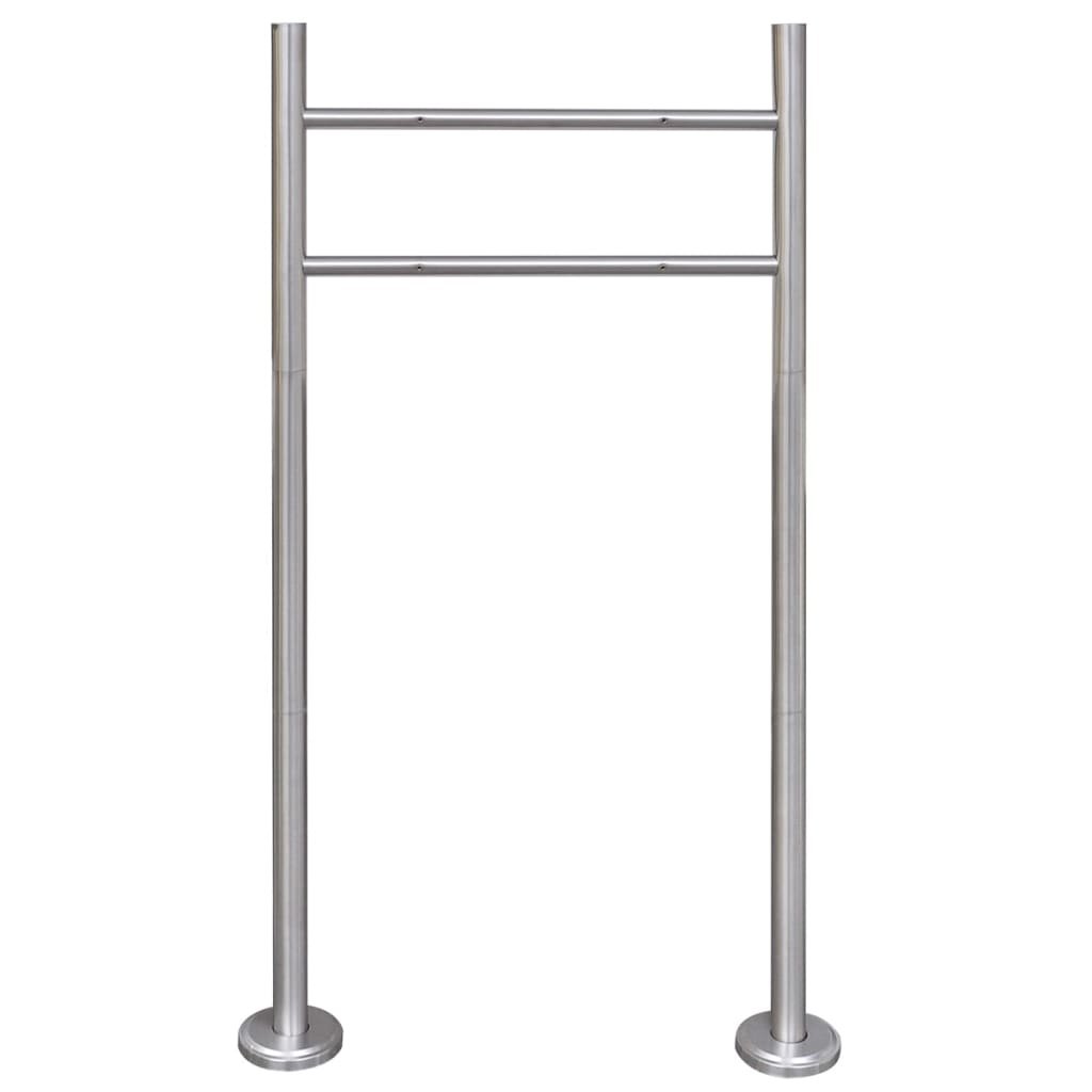 Walplus Stainless Steel Mailbox Stand - 120 x 50 cm