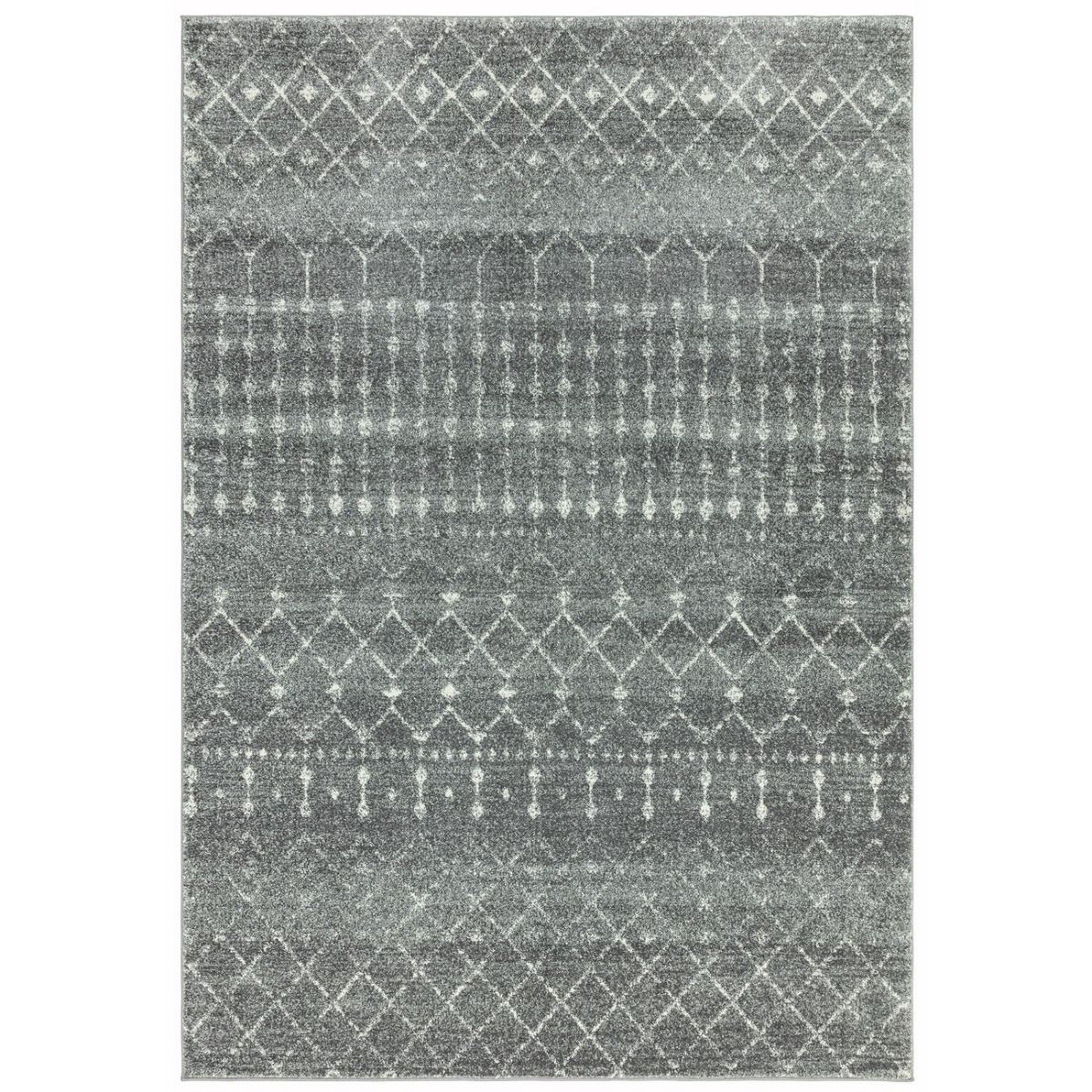 Mega Flooring Grey Modern Abstract Rug - 160 x 230cm