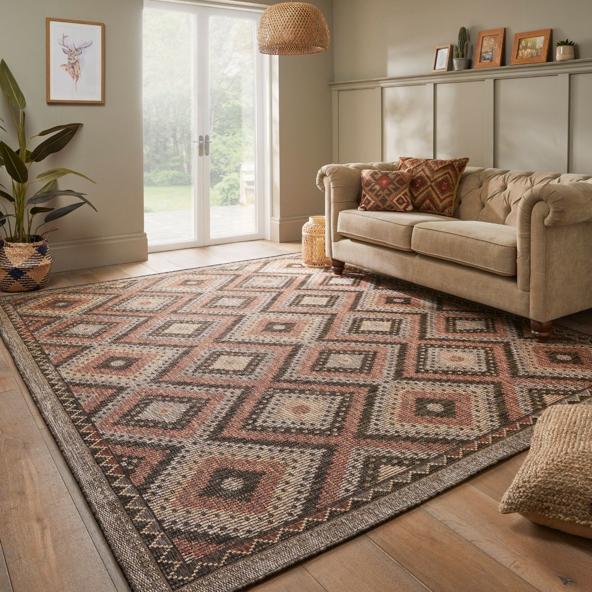 Mega Flooring Brown Modern  Rug - 160 x 230cm