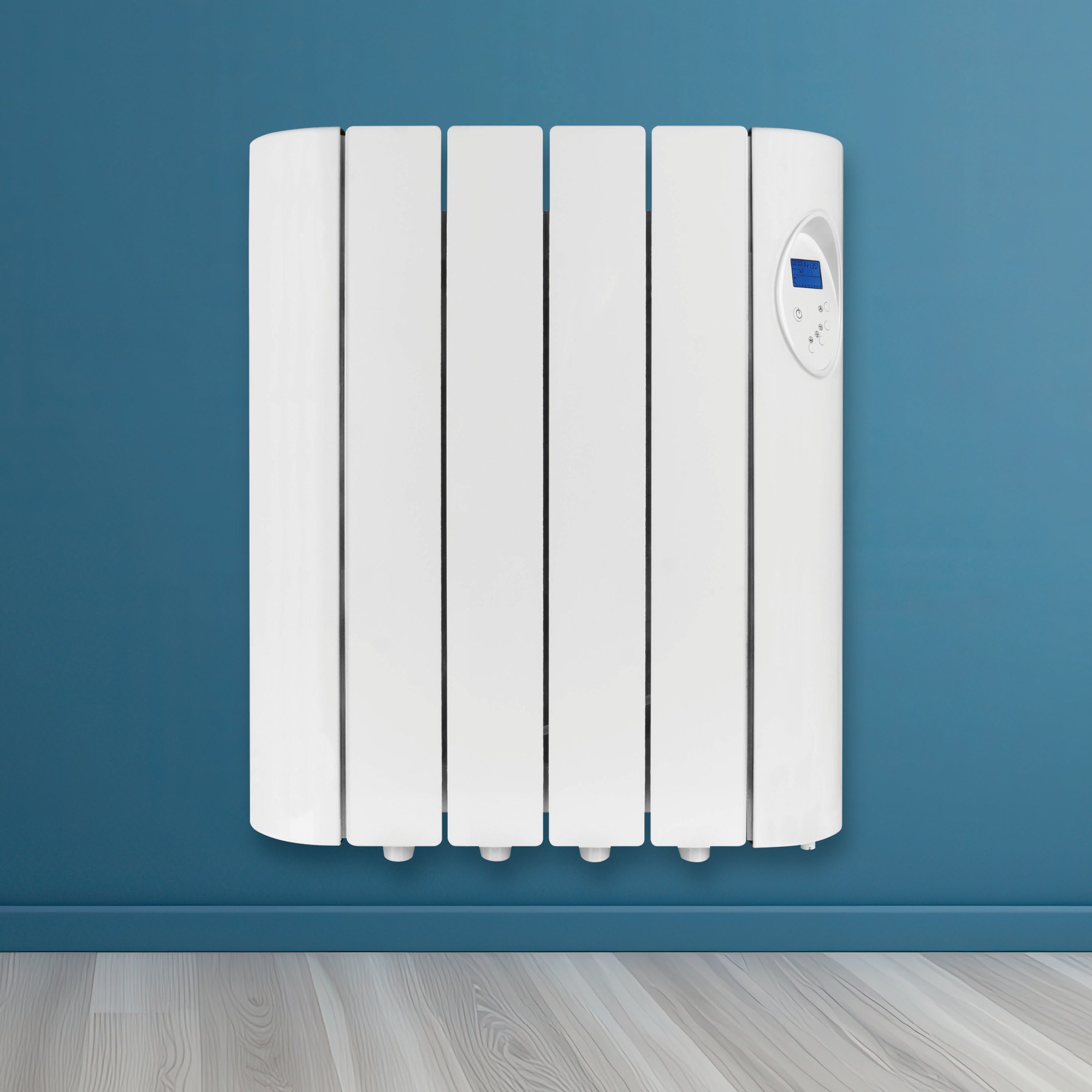 Futura 600W Wall Mounted Oil-Filled Electric Radiator 49cm - White