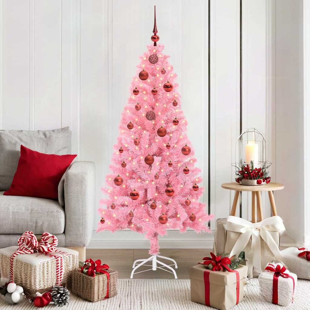 Walplus 150 LED Lights Artificial Christmas Tree - Pink - 150 cm