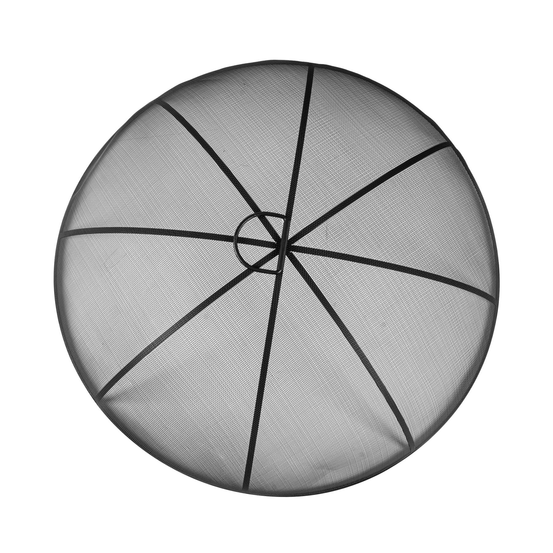 Harbour Housewares Round Fire Pit Spark Guard - Grey