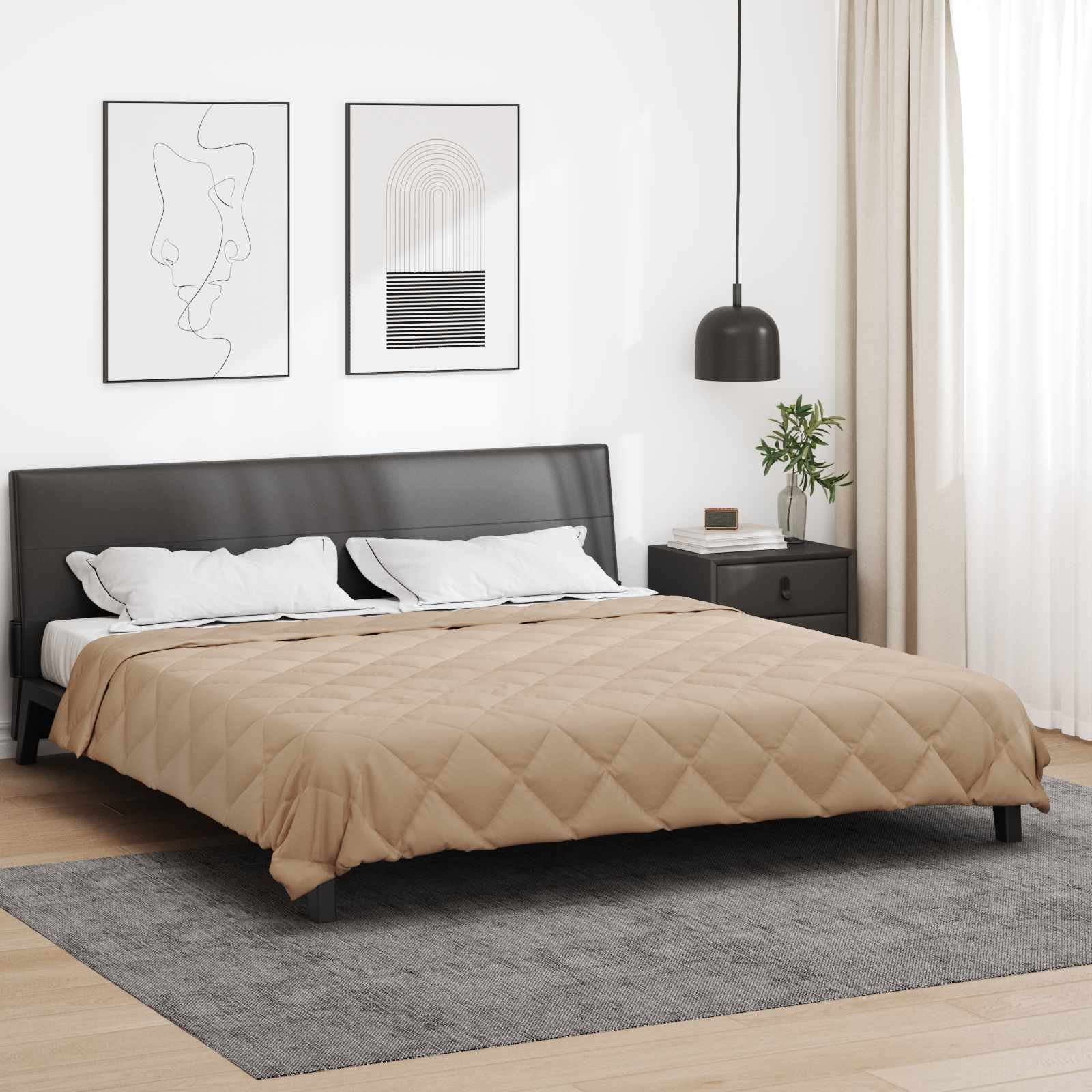 Walplus Full Year Duvet Microfibre - Taupe - 200 x 220 cm