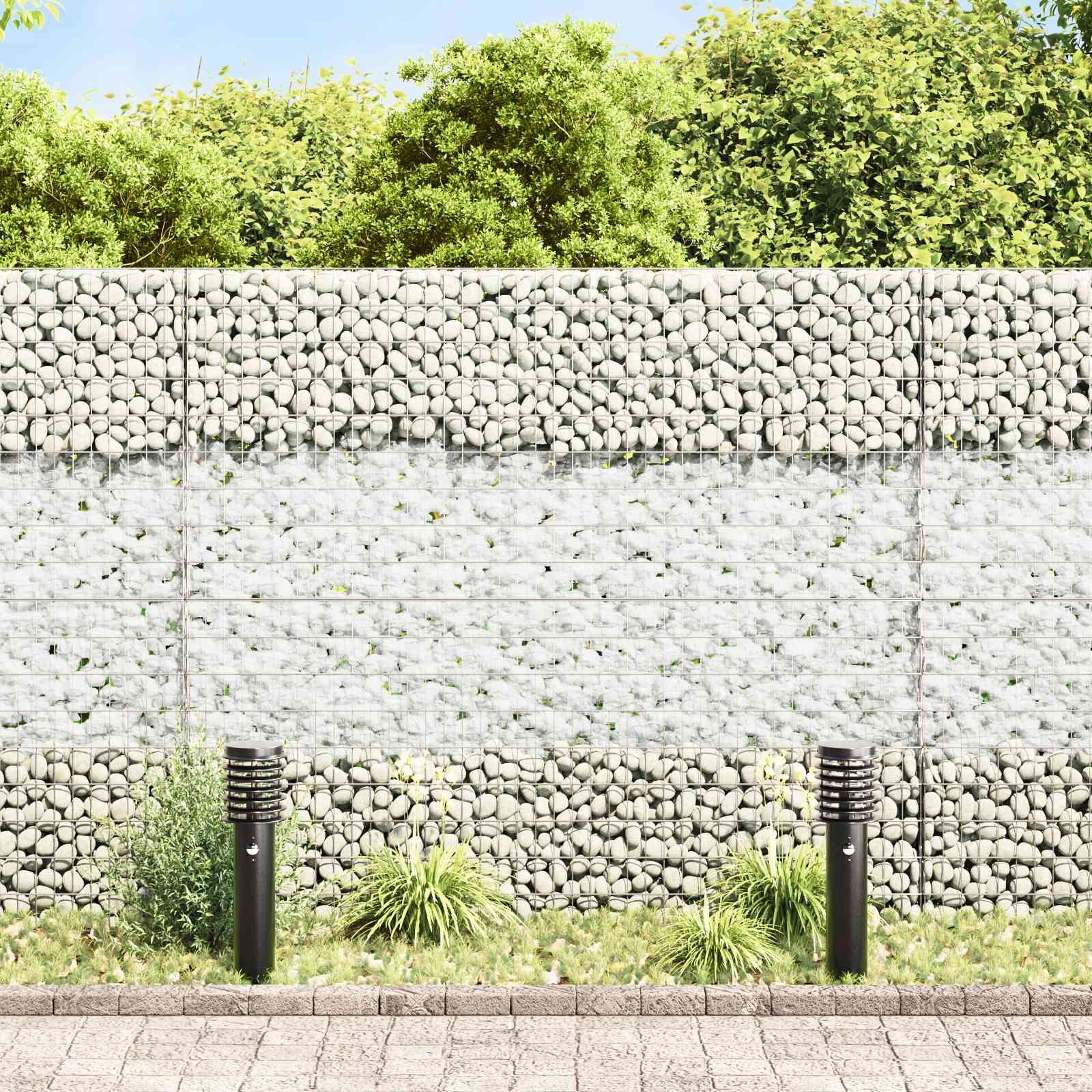 Walplus Glass Garden Stones - White - 12 cm