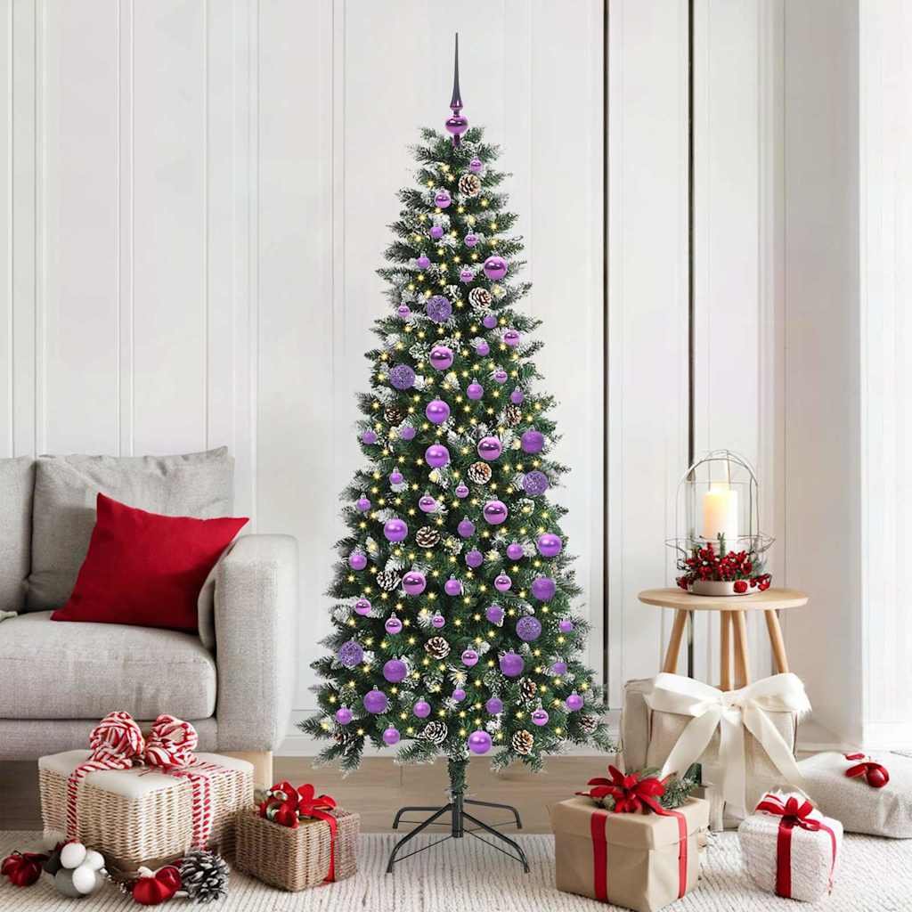 Walplus 300 LED Lights Christmas Tree Foldable Branches - Green - 180 cm