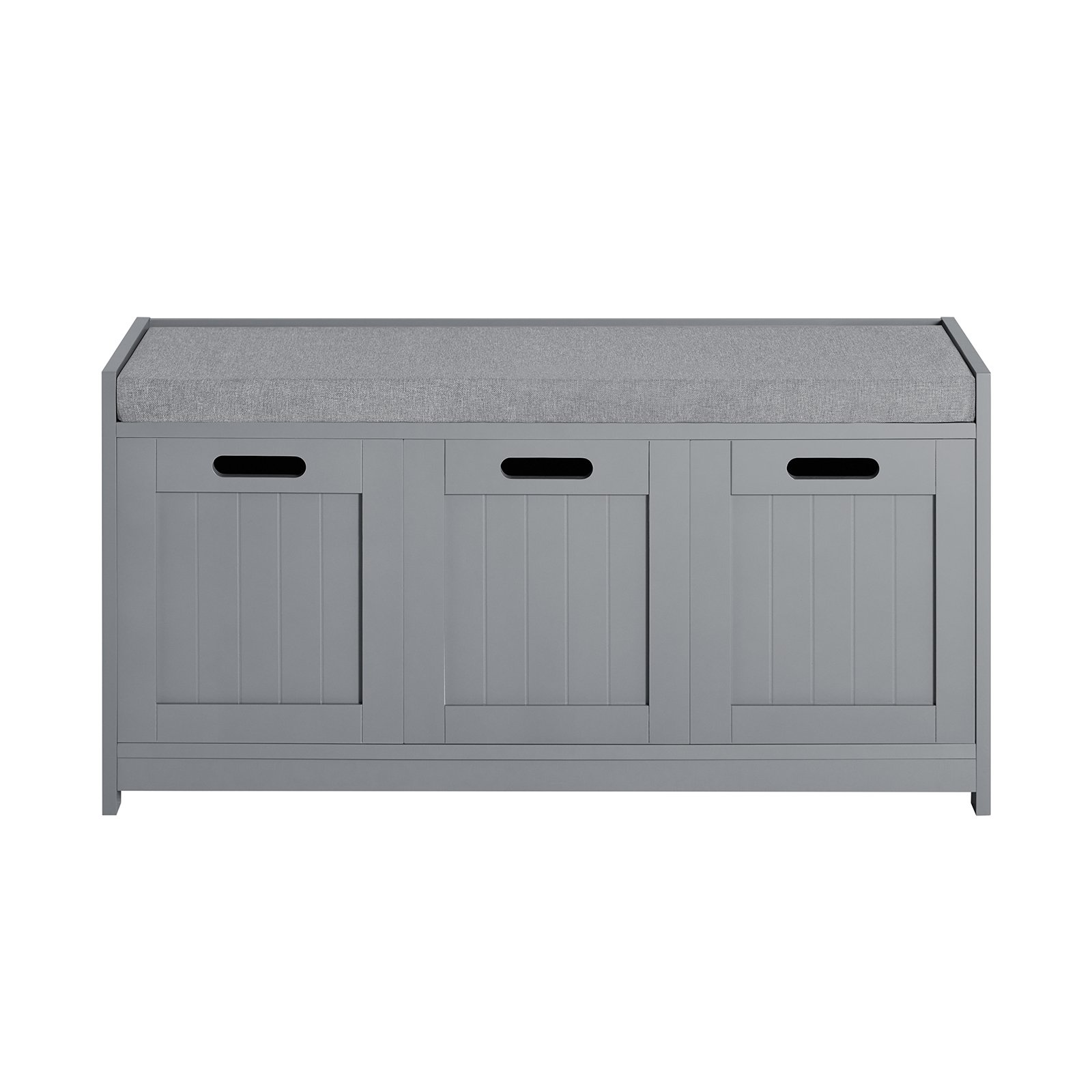 SoBuy 1 Drawer and 2 Door Shoe Storage Bench - Grey