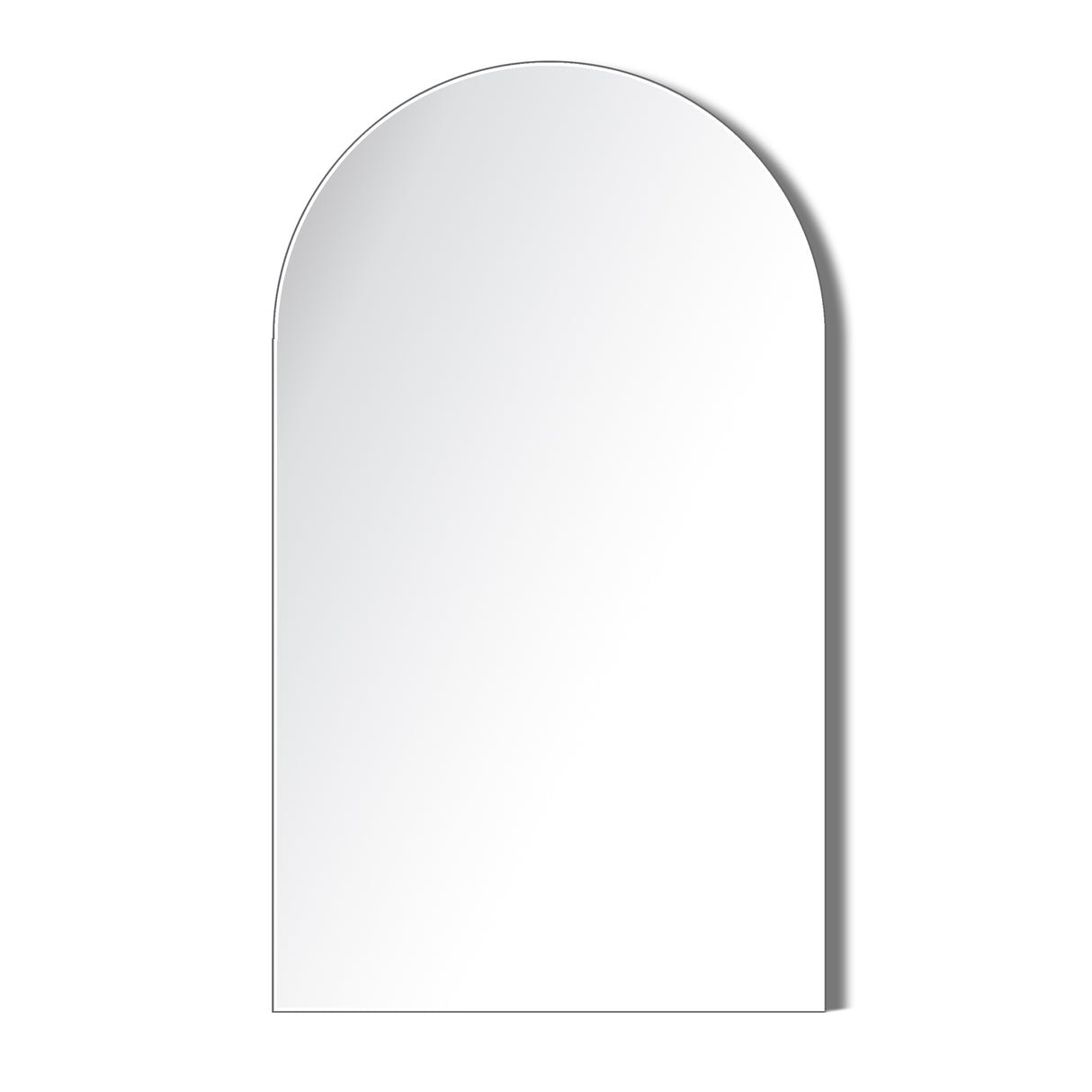 HomeGardenDirect Albano Large Frameless Arched Full Length Mirror - 179x110cm
