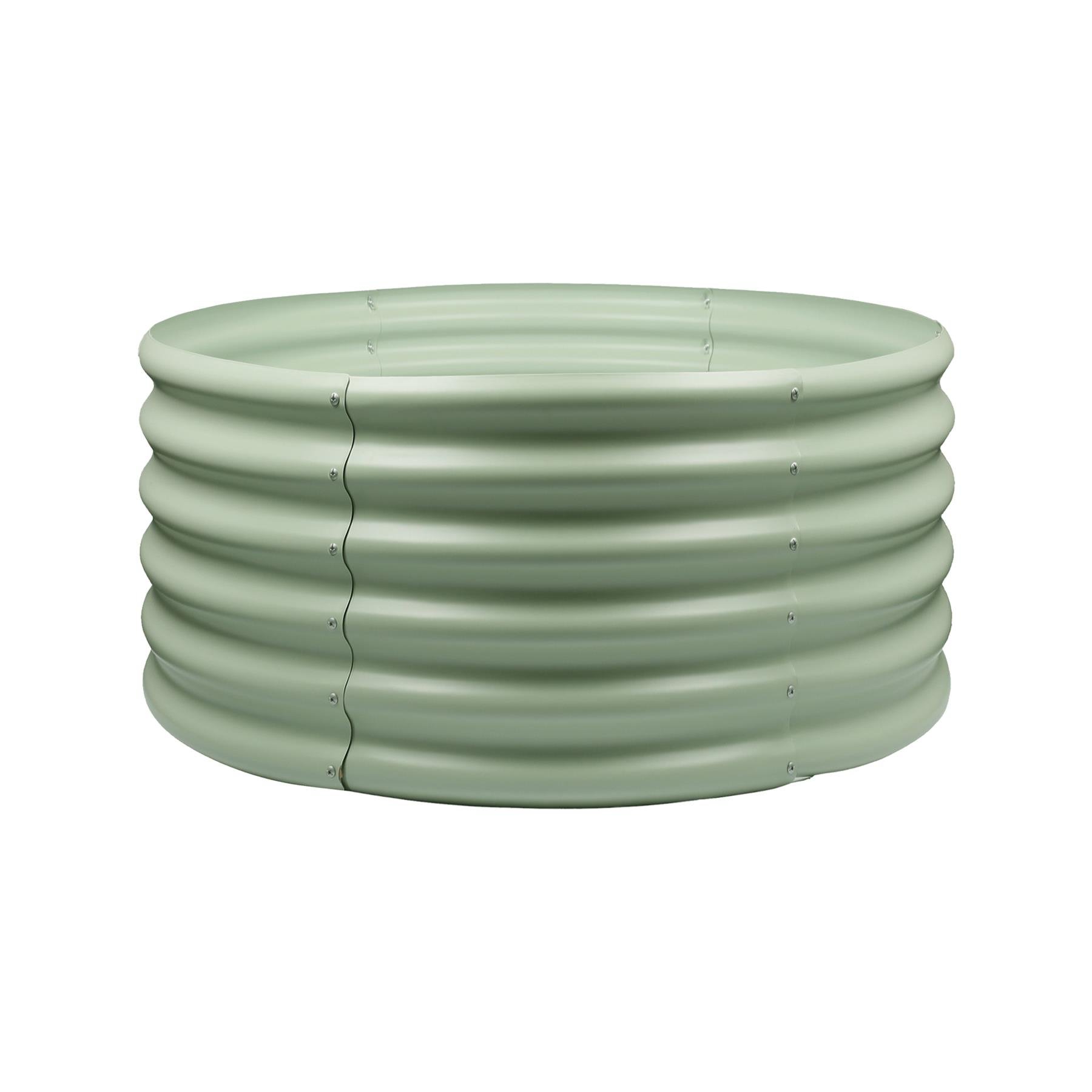 Harbour Housewares Round Raised Garden Bed 90cm x 90cm x 45cm - Green