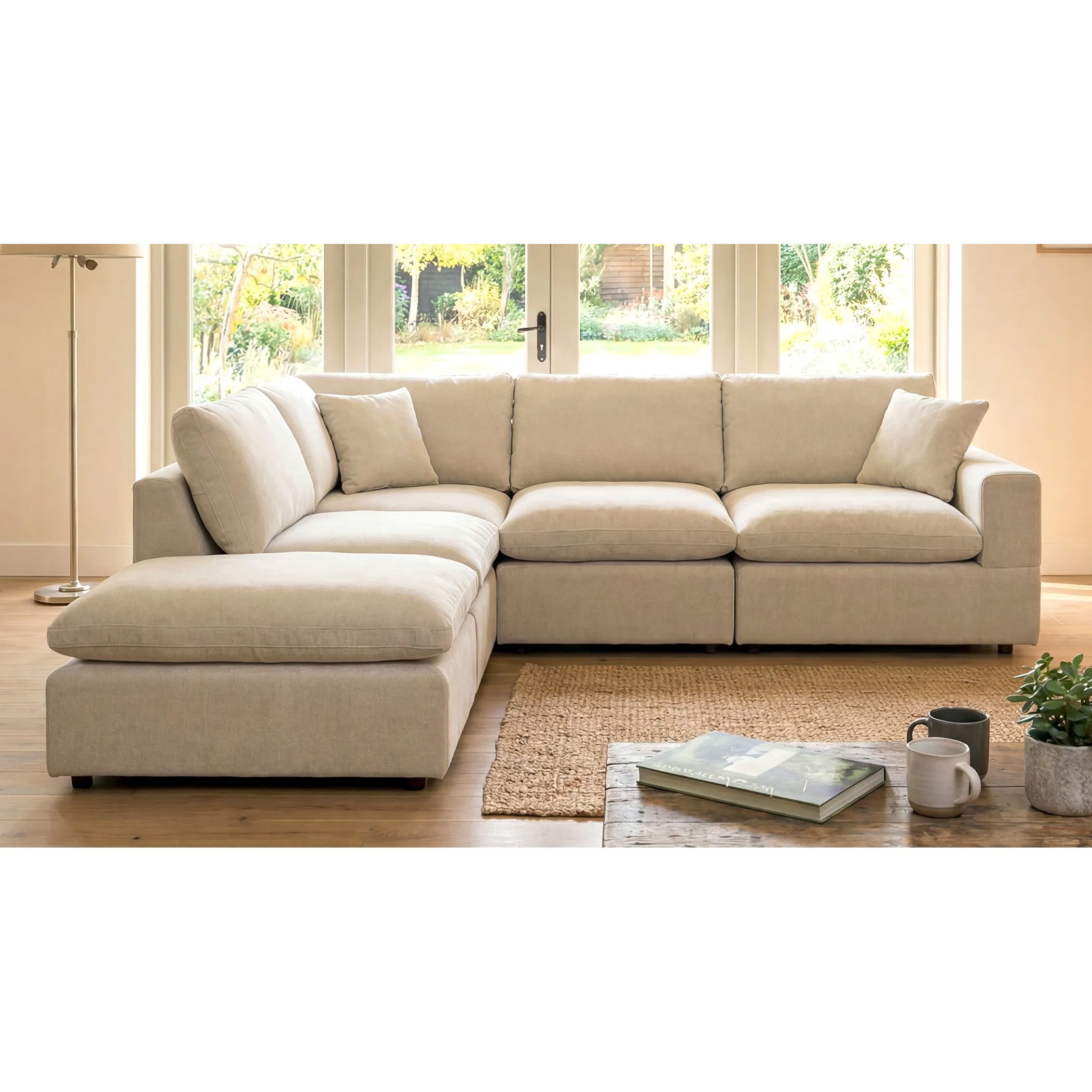 Artemis Home Cotleigh Reversible 5-Piece Modular Corner Sofa - Oat