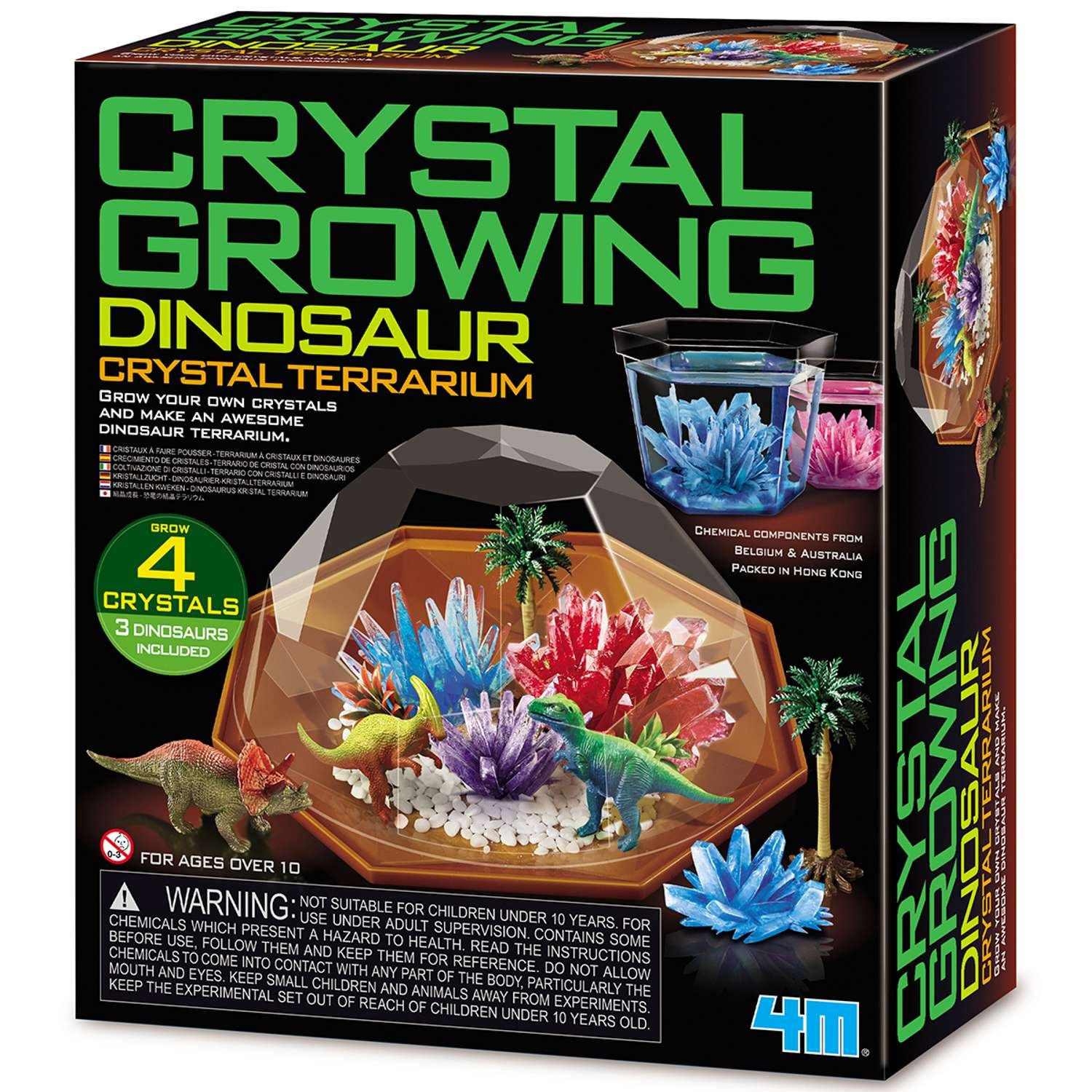4M Crystal Growing Dino Crystal Terrarium - 10 Years +