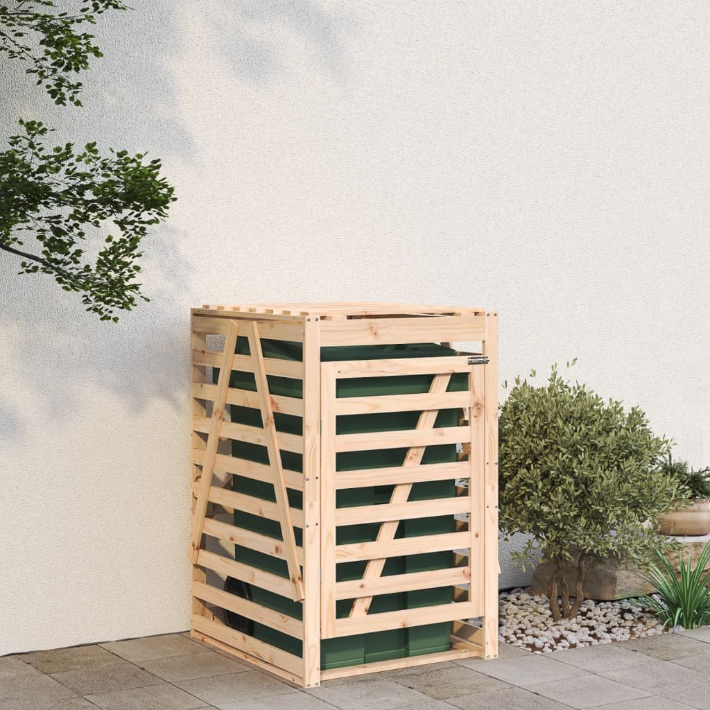 Walplus Wood Wheelie Bin Store - 84 x 90 x 128.5 cm