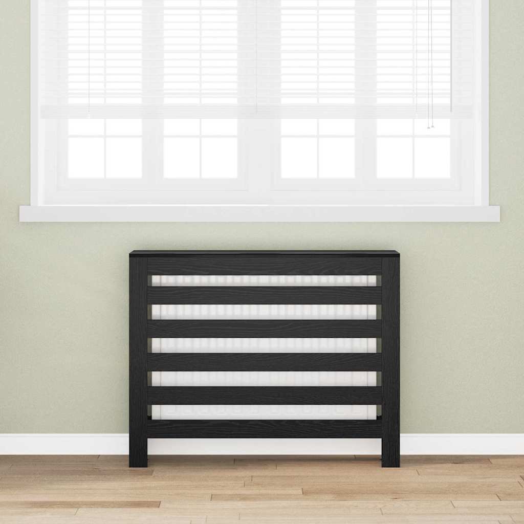 Walplus Engineered Wood Radiator Cover - Black Oak - 104 x 20 x 82 cm