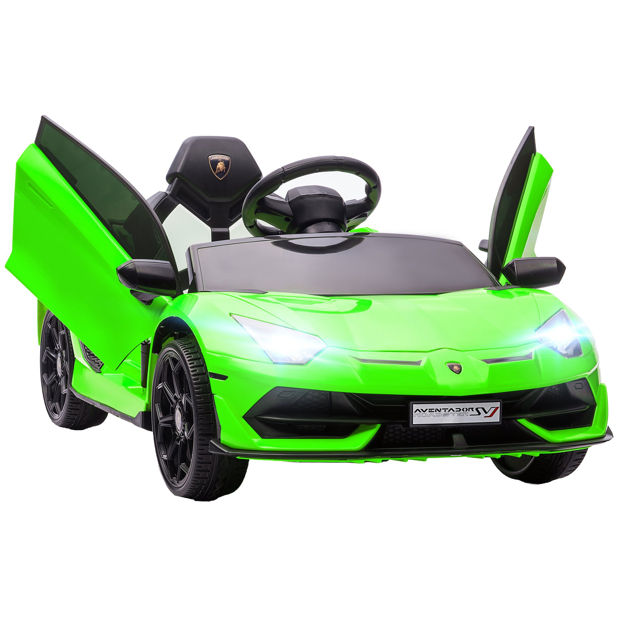 HOMCOM Lamborghini Aventador 12V Remote Control Ride on Car – Green
