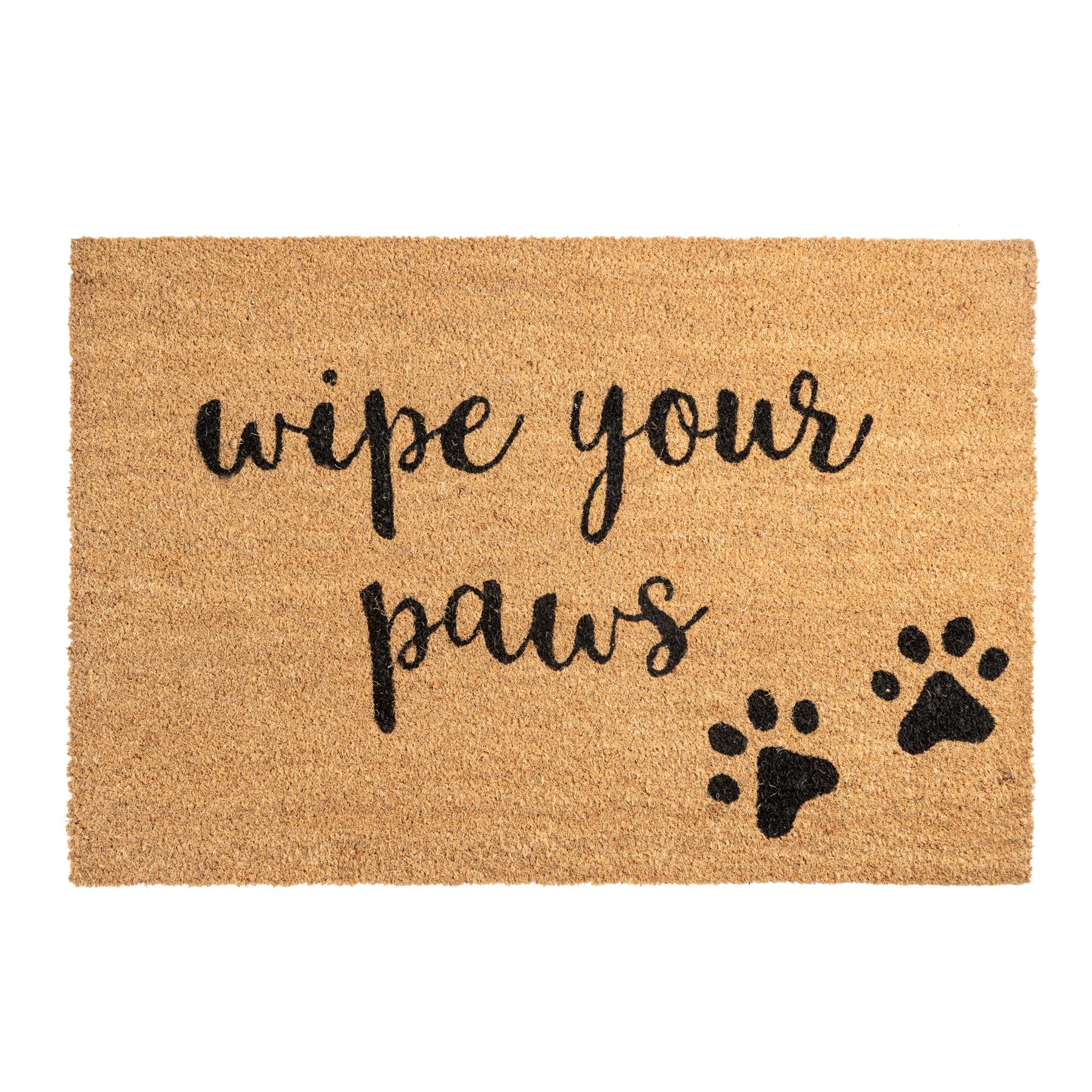 Nicola Spring Coir Door Mat - Paws