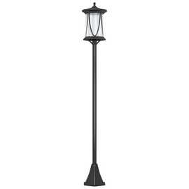 Outsunny Solar Lamp Post Light - Black