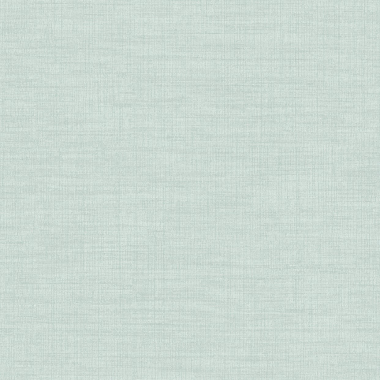 Grandeco Linen Textured Plain Wallpaper - Aqua Blue