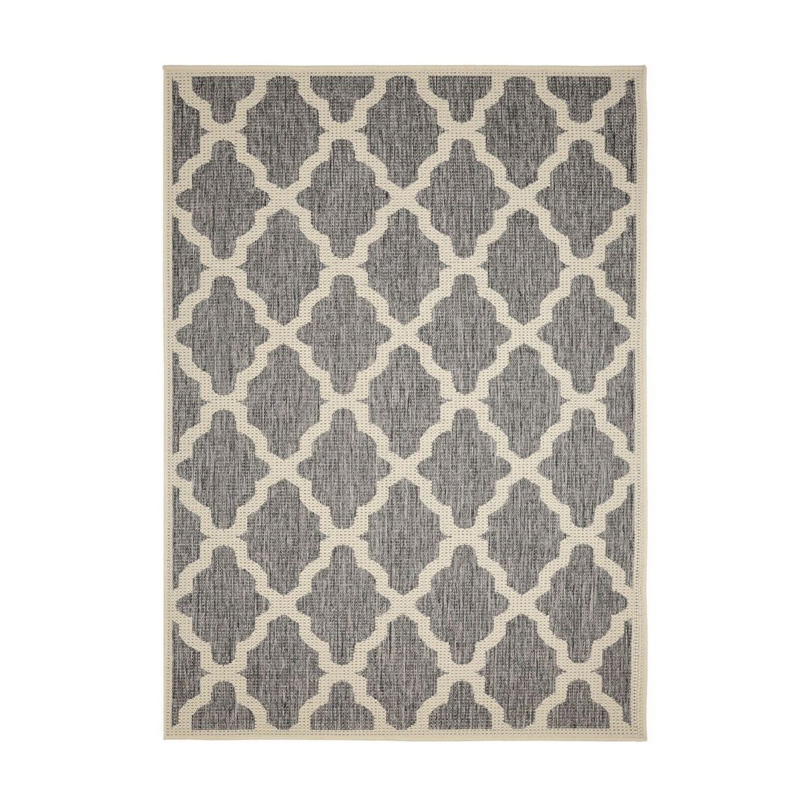 Mega Flooring Grey Modern Geometric Rug - 160 x 225cm