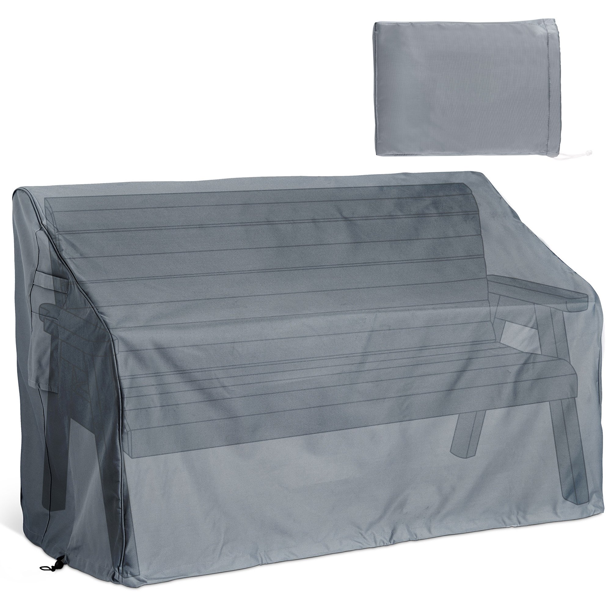 Vonhaus 420D Waterproof Garden Bench Cover - H89 x W134 x D70cm