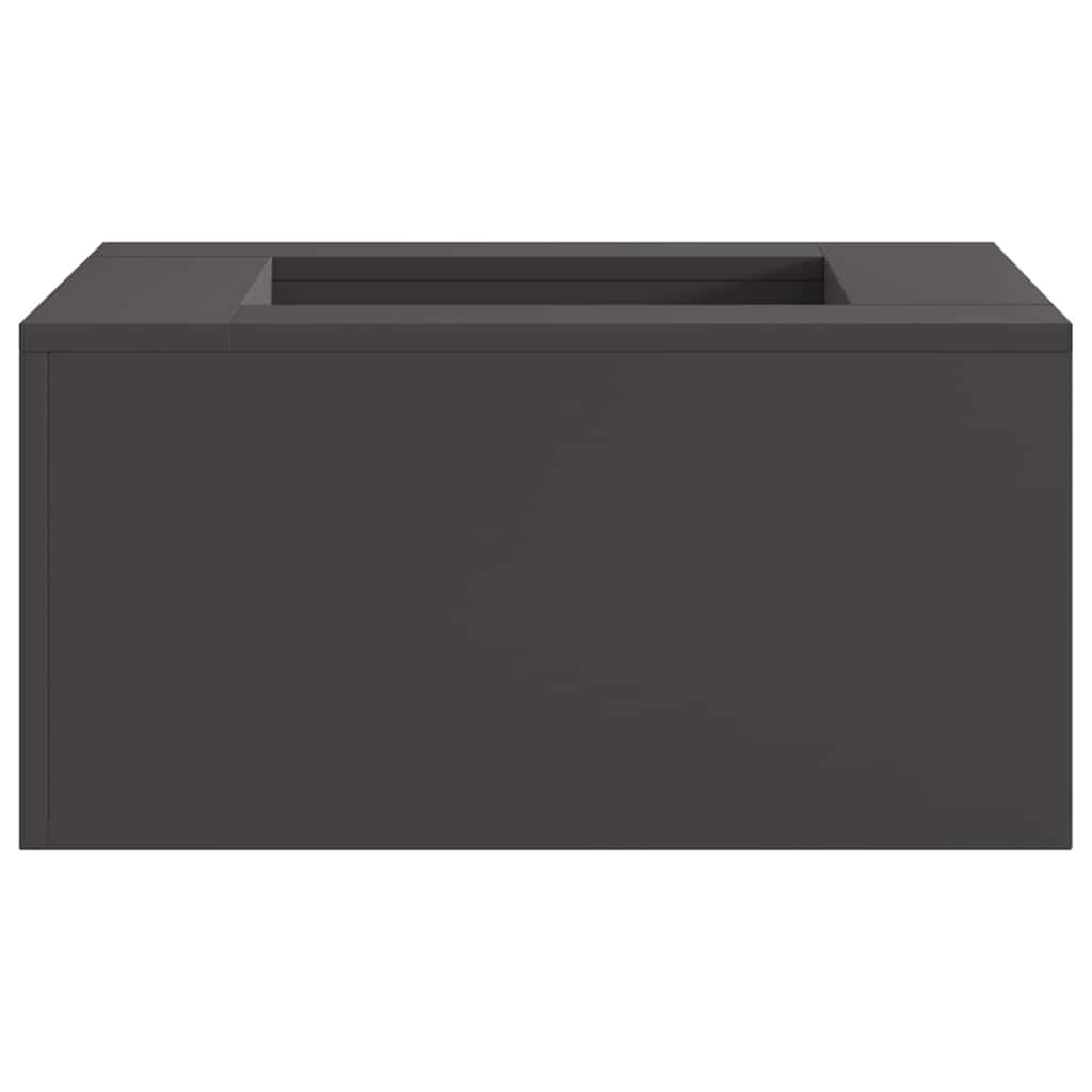Walplus Steel Fire Pit - Black - 60 x 60 x 30 cm