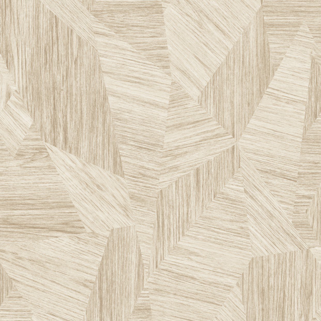Grandeco Talenso 3D Parquet Wood Effect Blown Vinyl Wallpaper - Taupe