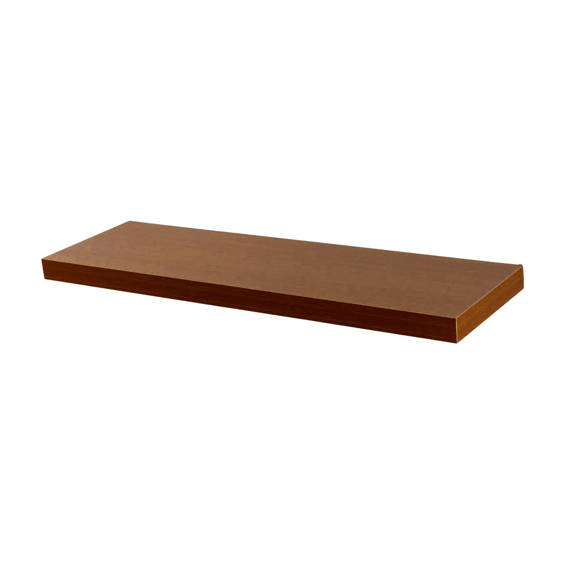 Harbour Housewares Modern Floating Wall Shelf - Walnut - Design