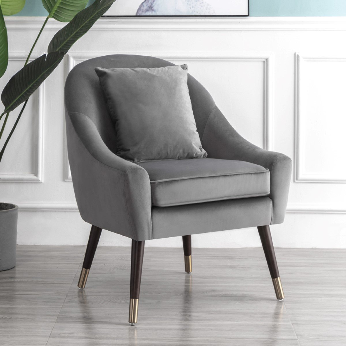 Artemis Home Octavia Accent Chair - Grey