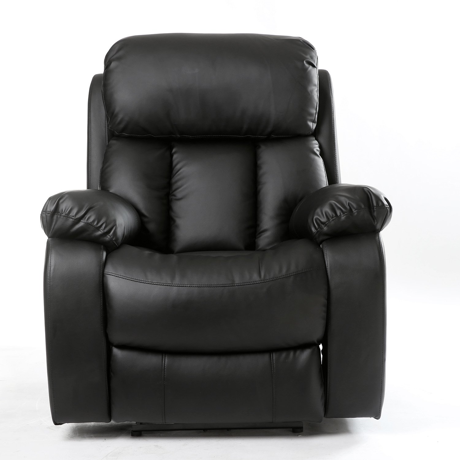 Furniture Online Chester Electric Bonded Leather Recliner Chair - Black
