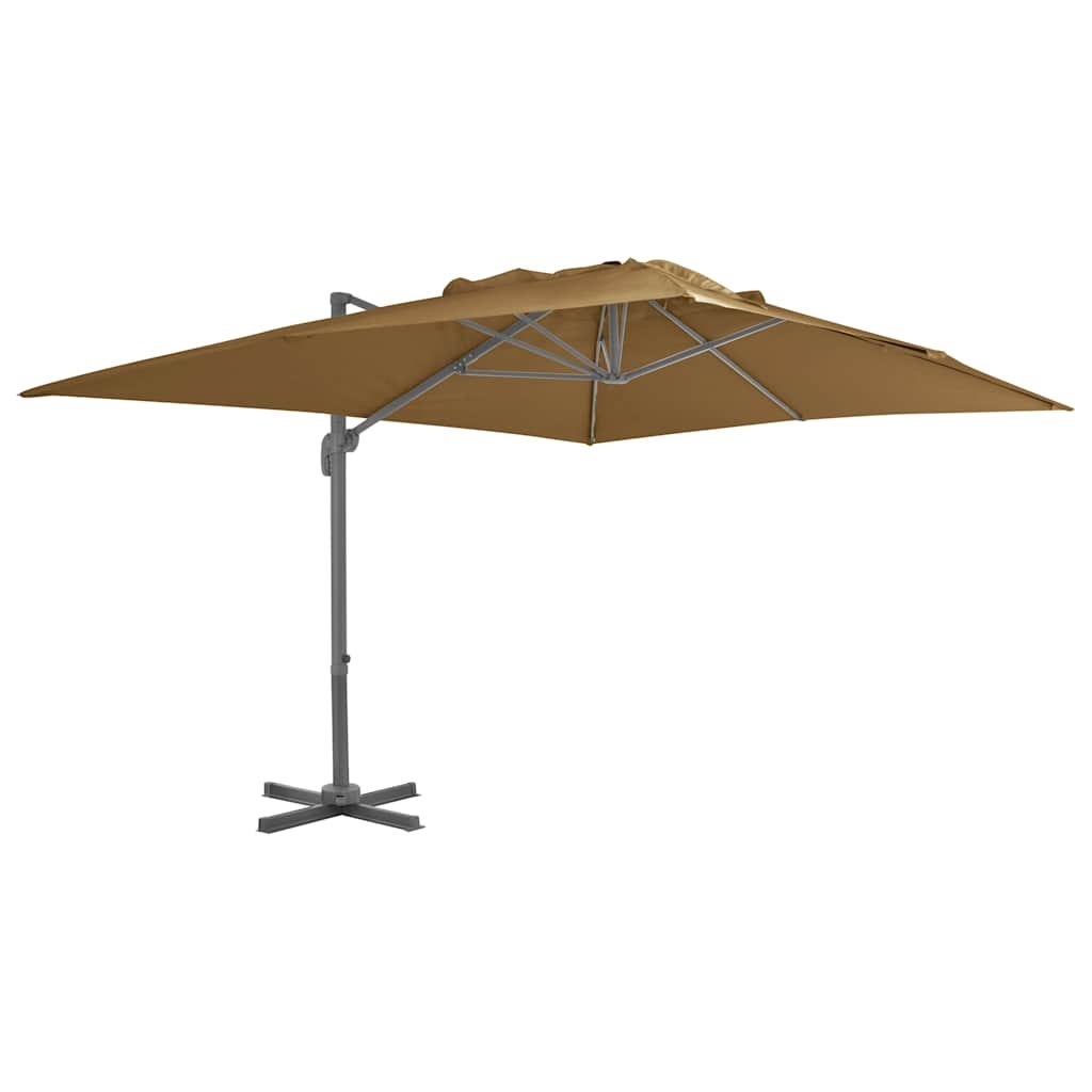 Walplus Cantilever Parasol - Taupe - 400 x 300 x 268 cm