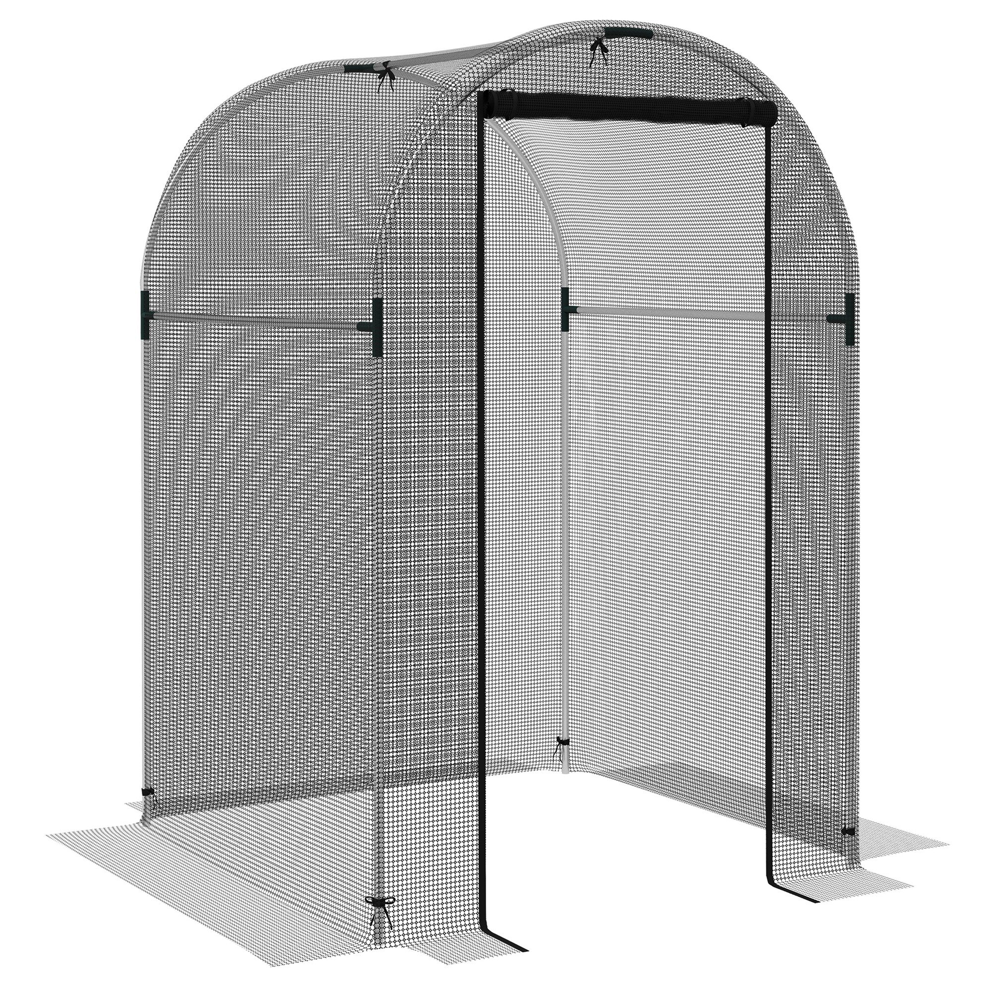 Outsunny Zipped Door Fruit Cage – Black