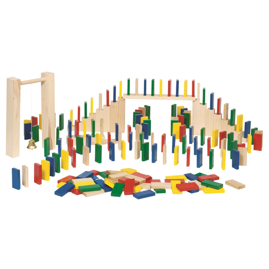 Goki Domino Rally in Cotton Bag Game - 250 Piece