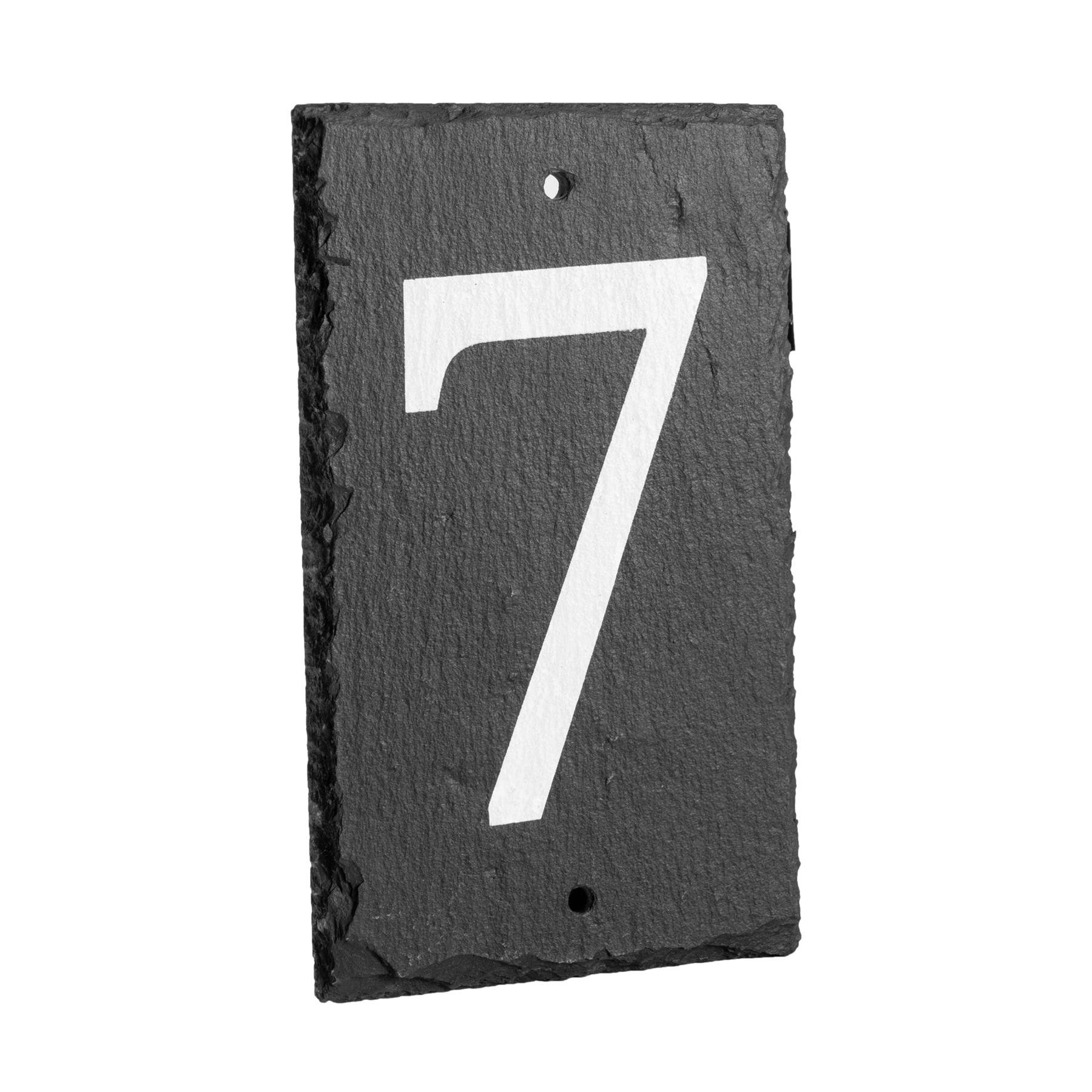 Nicola Spring Slate House Sign - Number 7