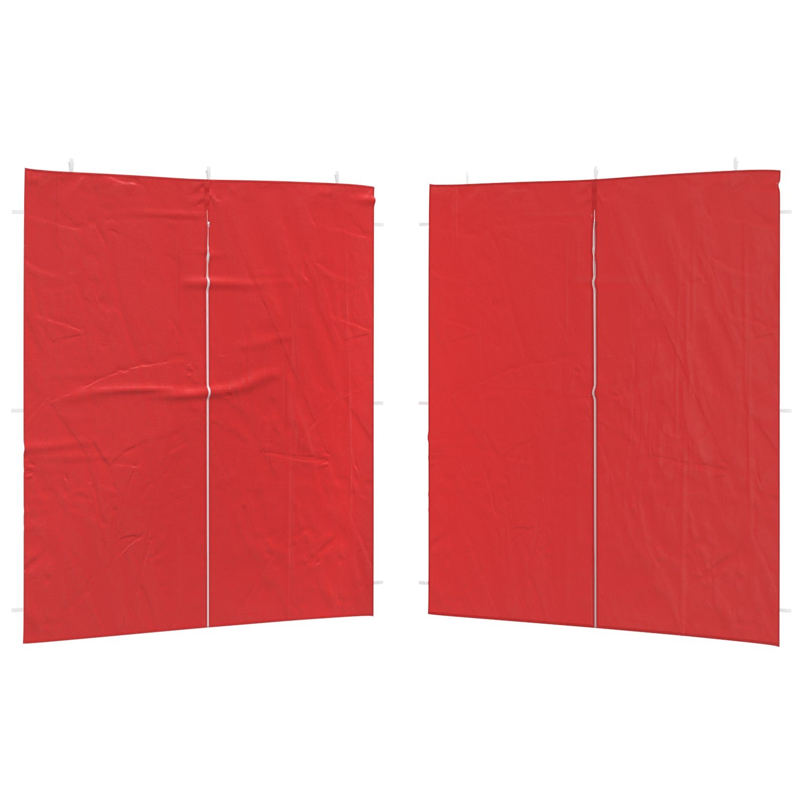 Walplus 200 x 195 cm PE Replacement Party Tent Sidewalls 2pcs - Red