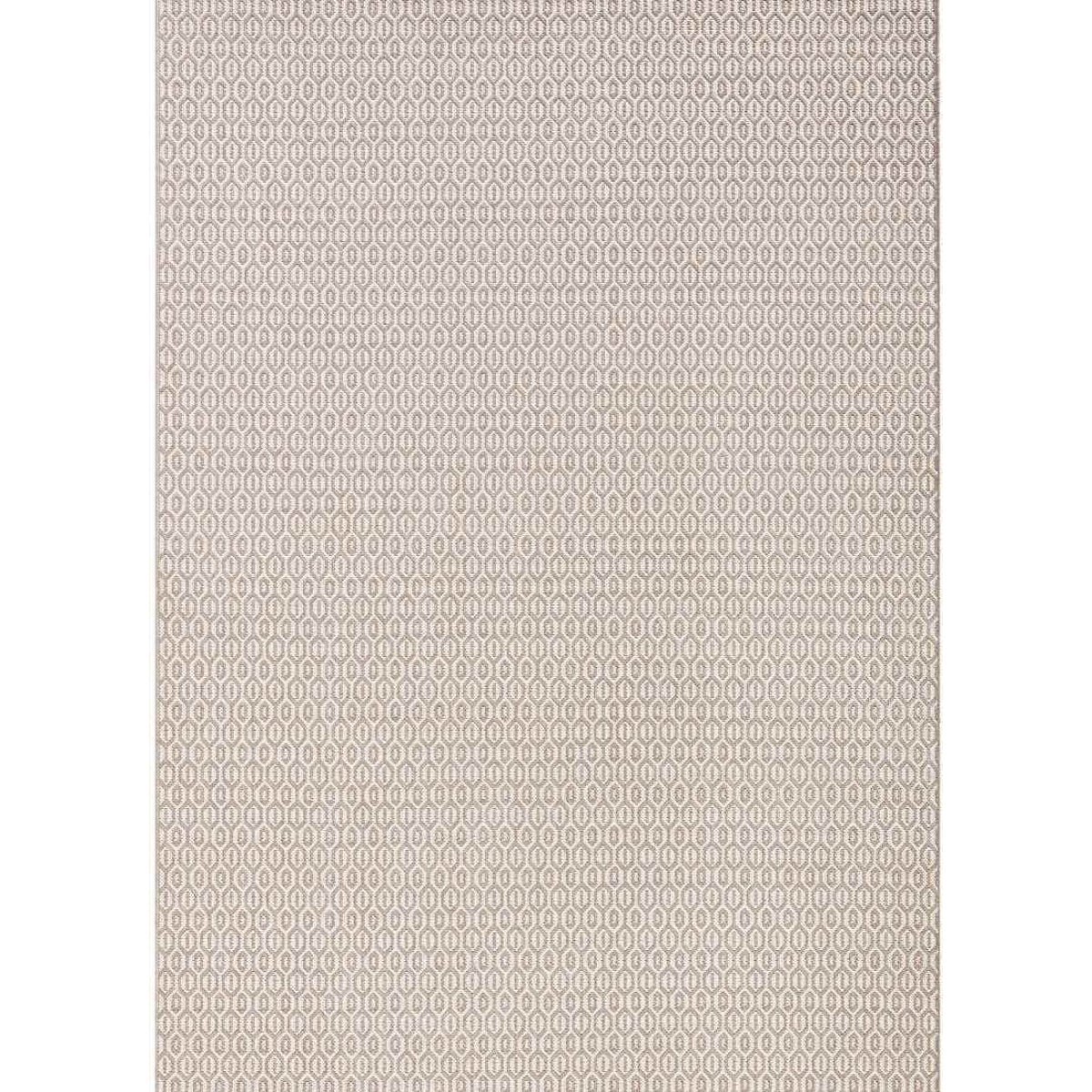Hanse Home Cream Indoor Outdoor Coin Geometric Rug - 80 x 150cm