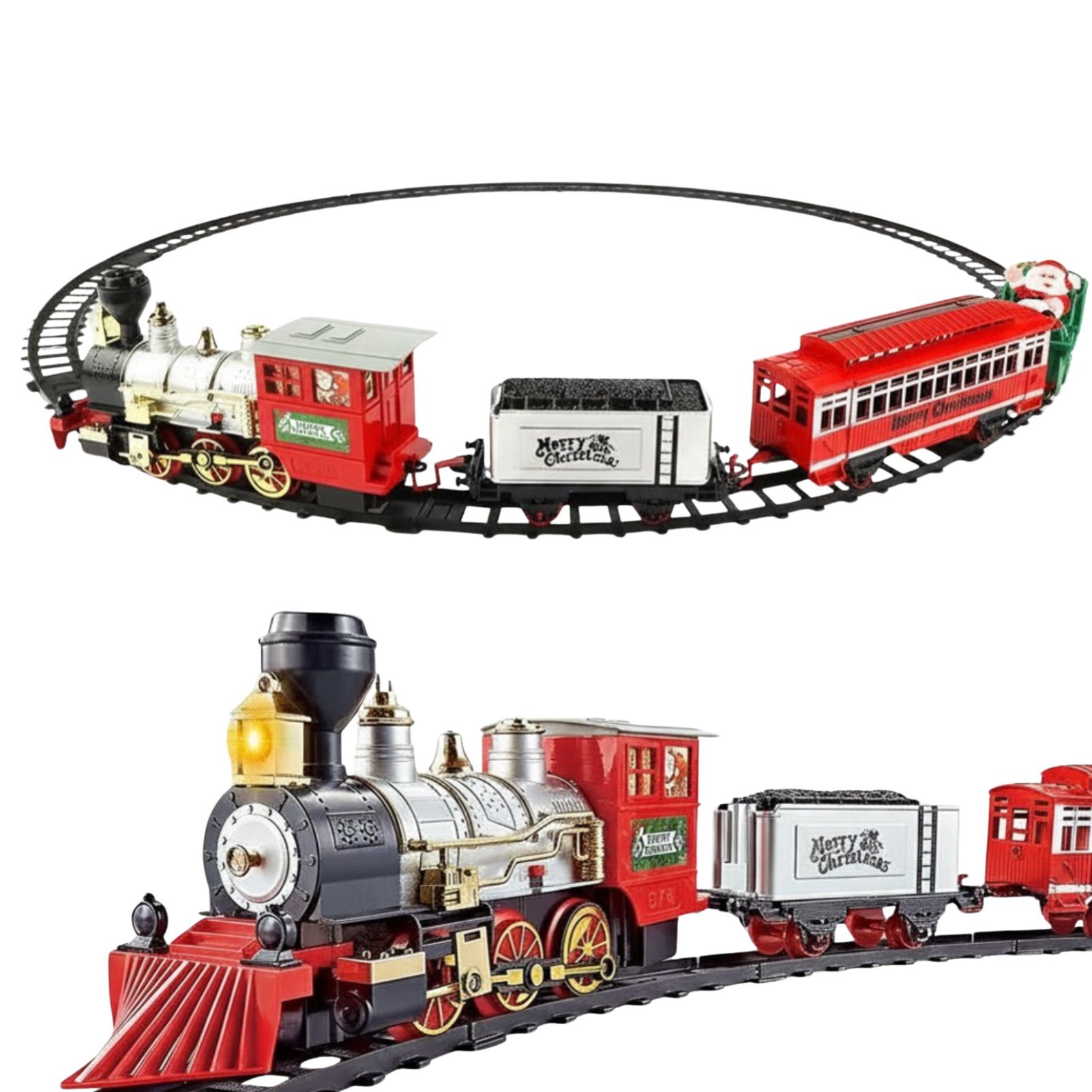 deAO Christmas Train Set - Red