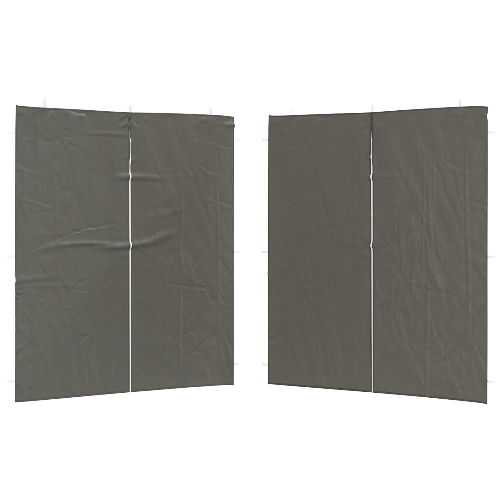 Walplus 200 x 195 cm PE Replacement Party Tent Sidewalls 2pcs - Anthracite