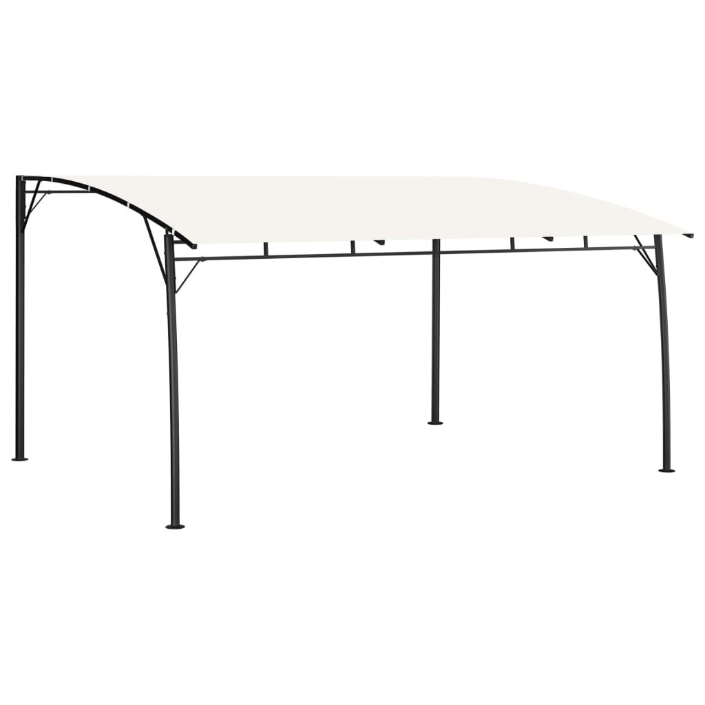 Walplus 4 x 3 x 2.55 m Garden Sunshade Awning - Cream