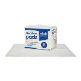 Harbour Housewares Disposable Incontinence Bed Pads - 50x - 32.5cm x 45cm