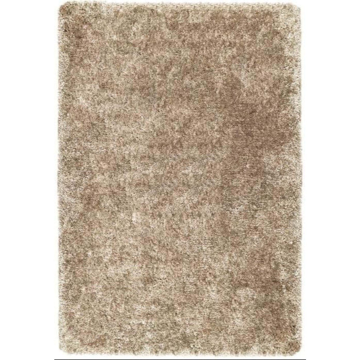 The Rugs Beige Plain Shaggy Rug - 120 x 170cm