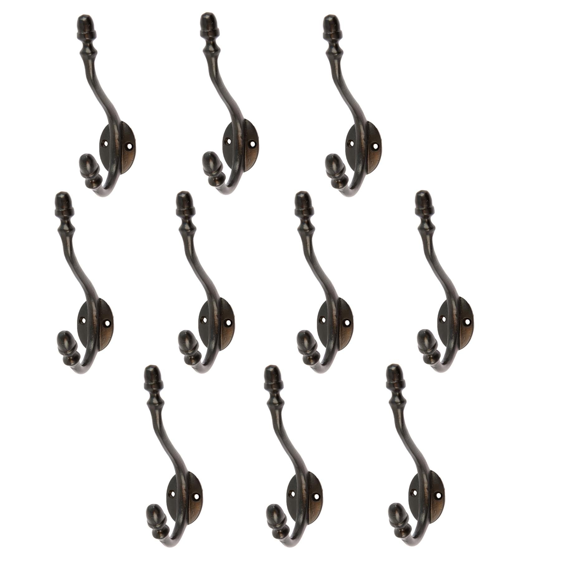 Hammer & Tongs Antique Deco Hat & Coat Hook - Pack of 10