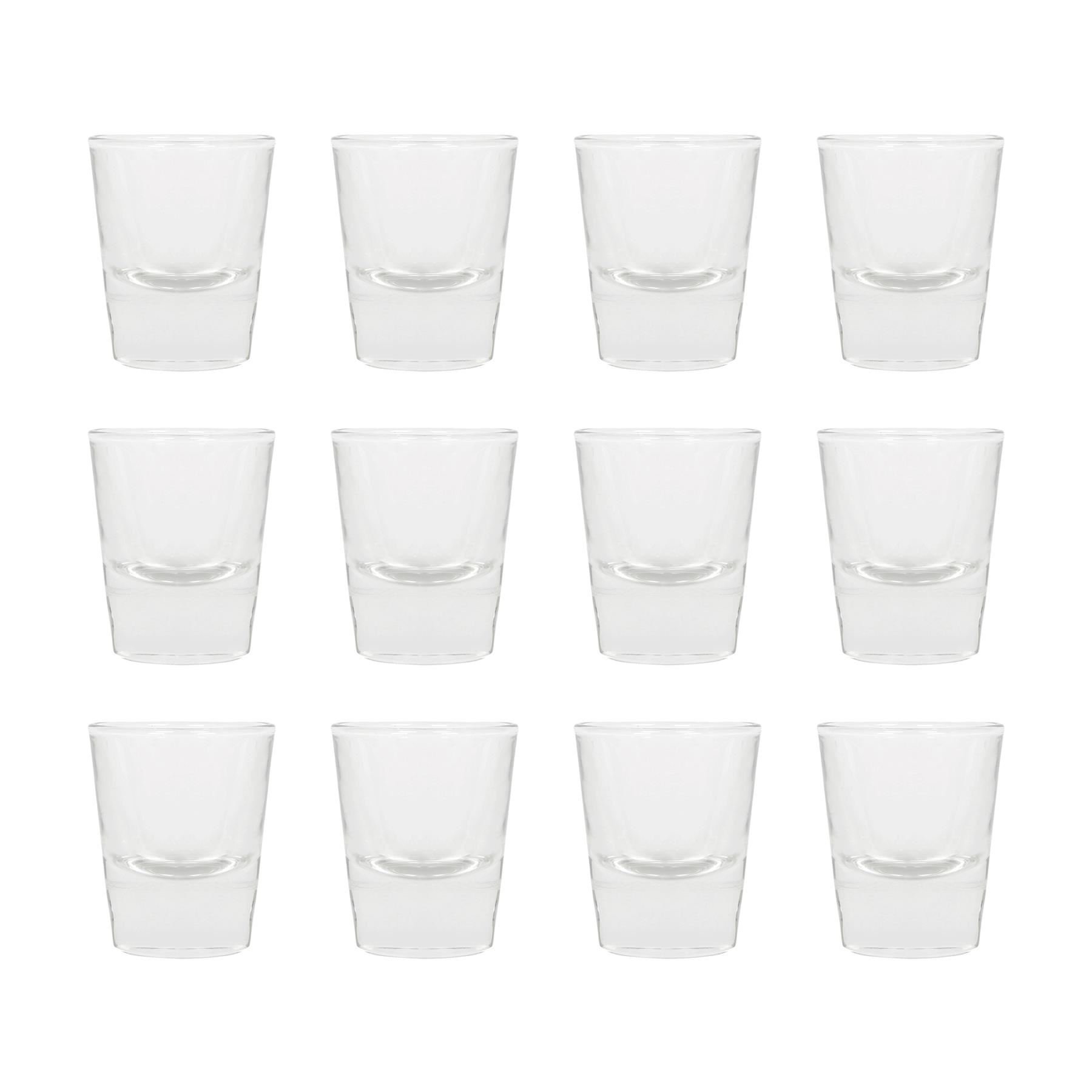 Rink Drink Wide Shot Glasses - Clear - Pack of 12