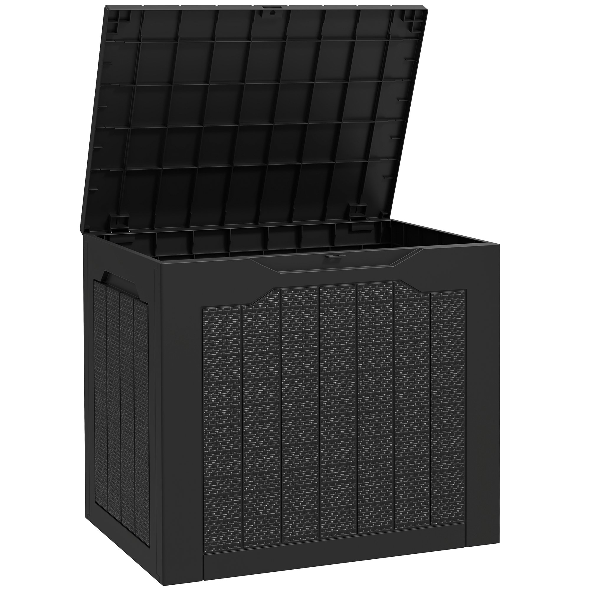 Outsunny Waterproof Garden Storage Box - Black
